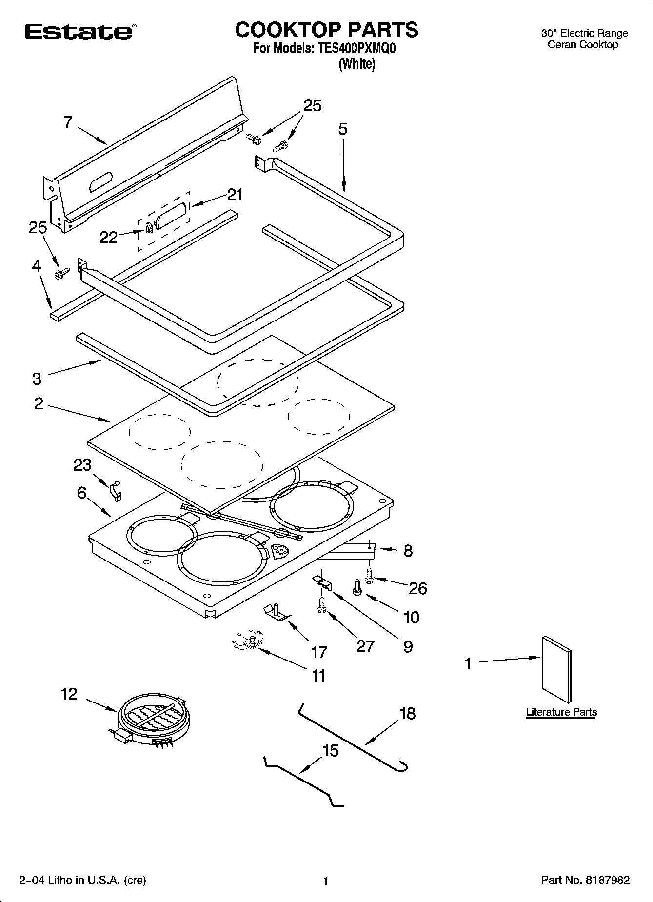 01 - COOKTOP PARTS