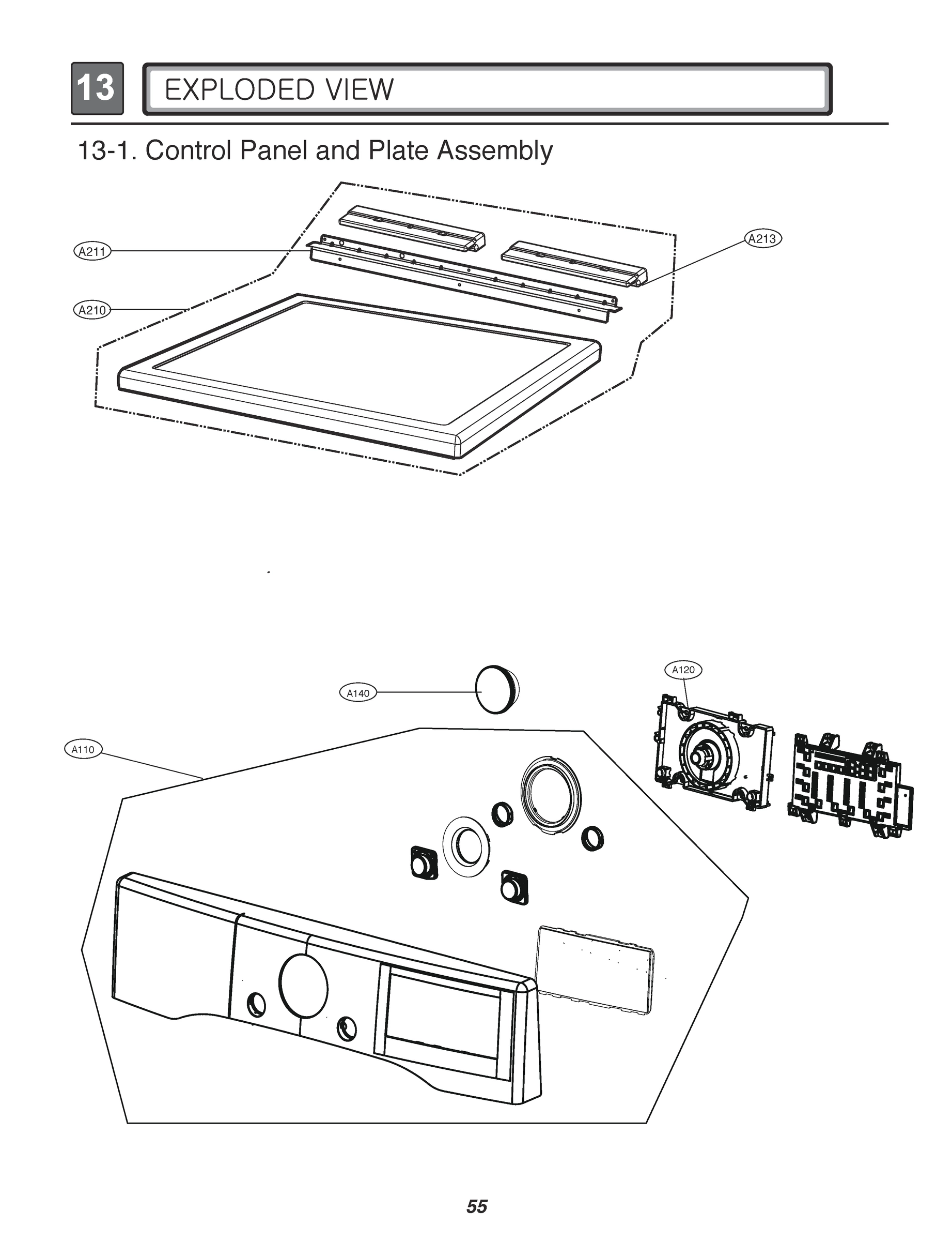 CONTROL PANEL AND PLATE ASSEMBLY