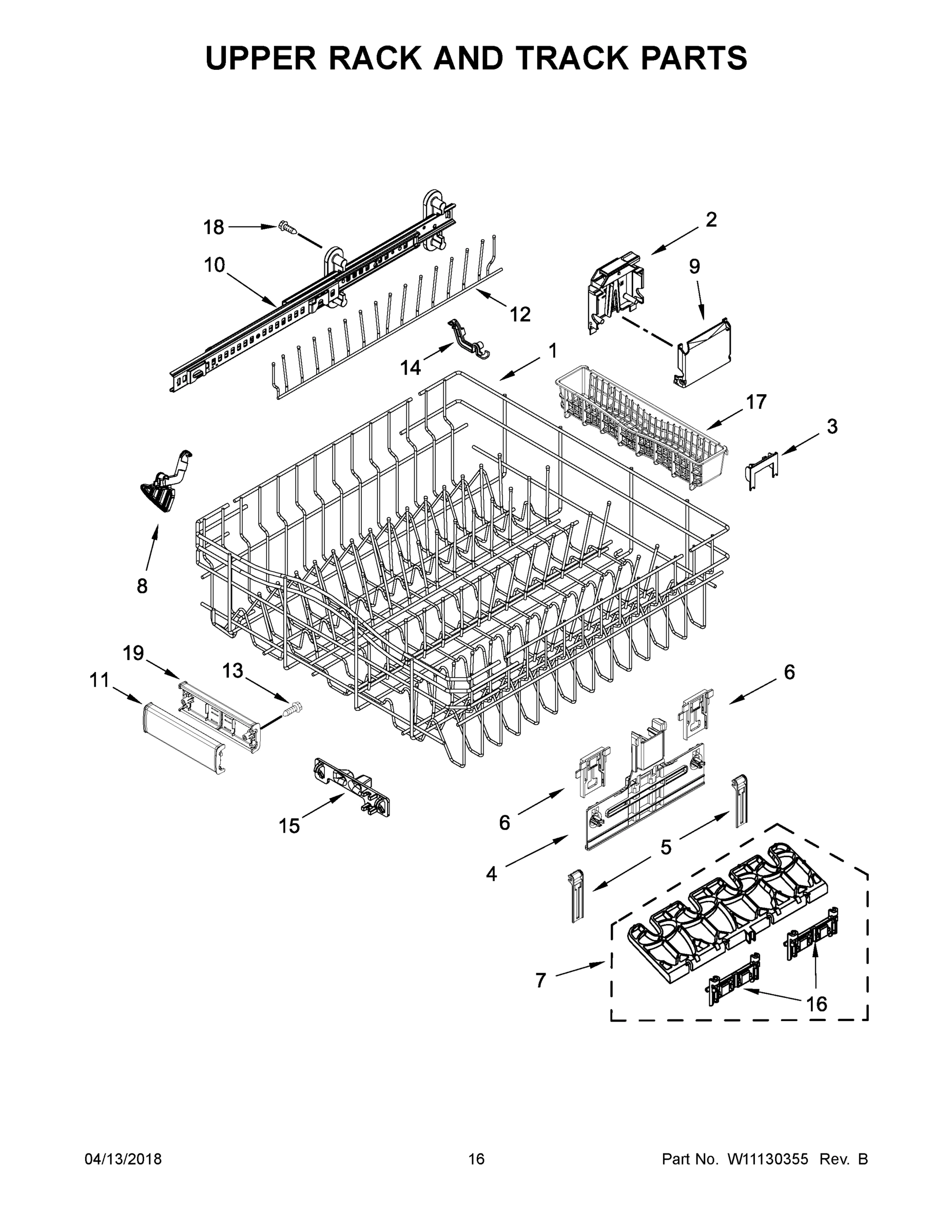09 - UPPER RACK AND TRACK PARTS