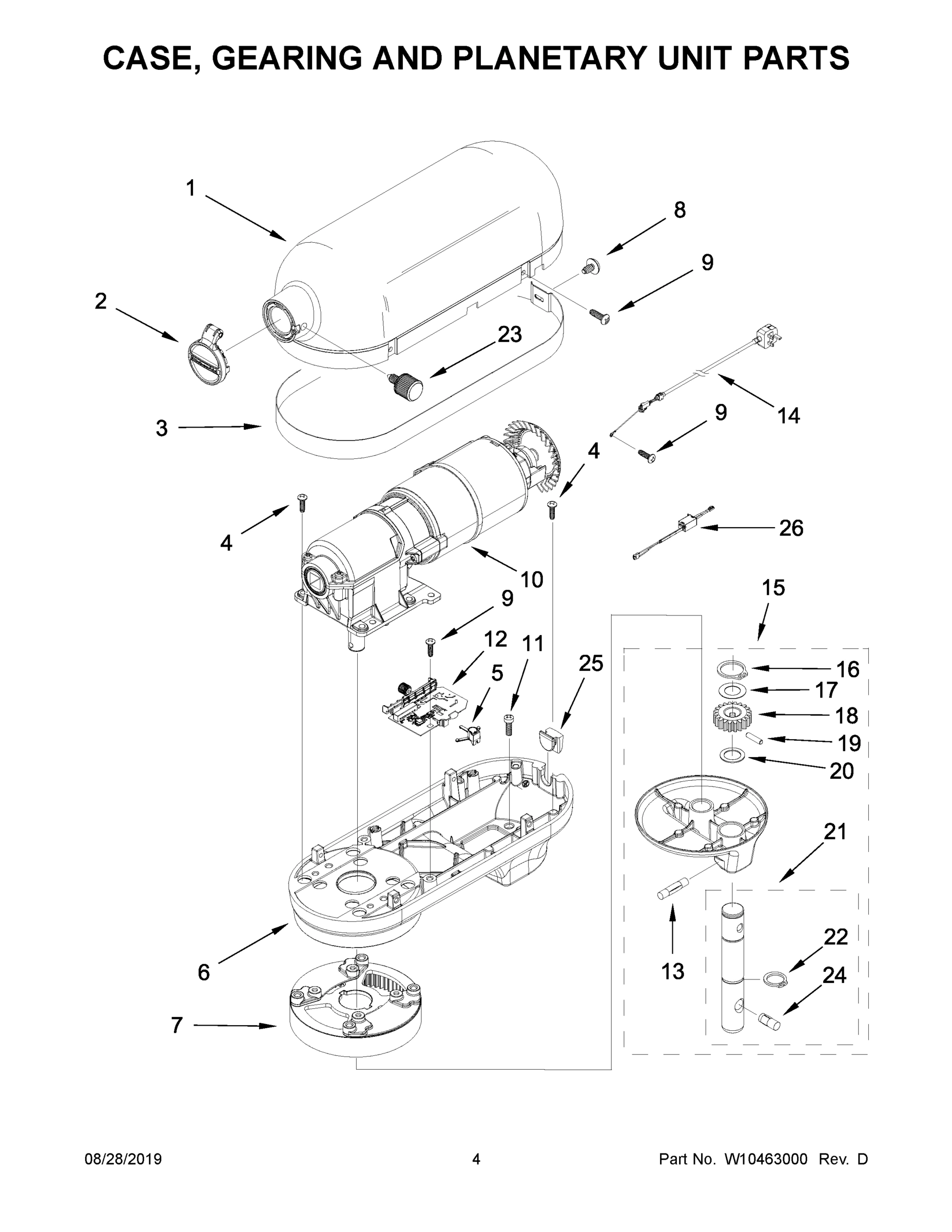03 - CASE, GEARING AND PLANETARY UNIT PARTS