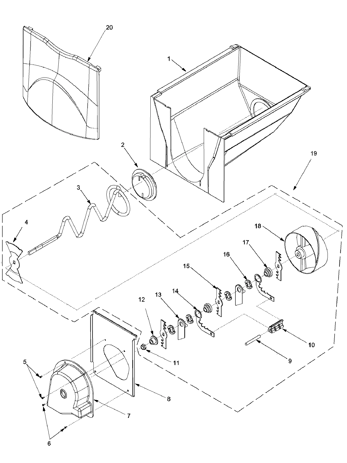 13 - ICE BUCKET ASSY