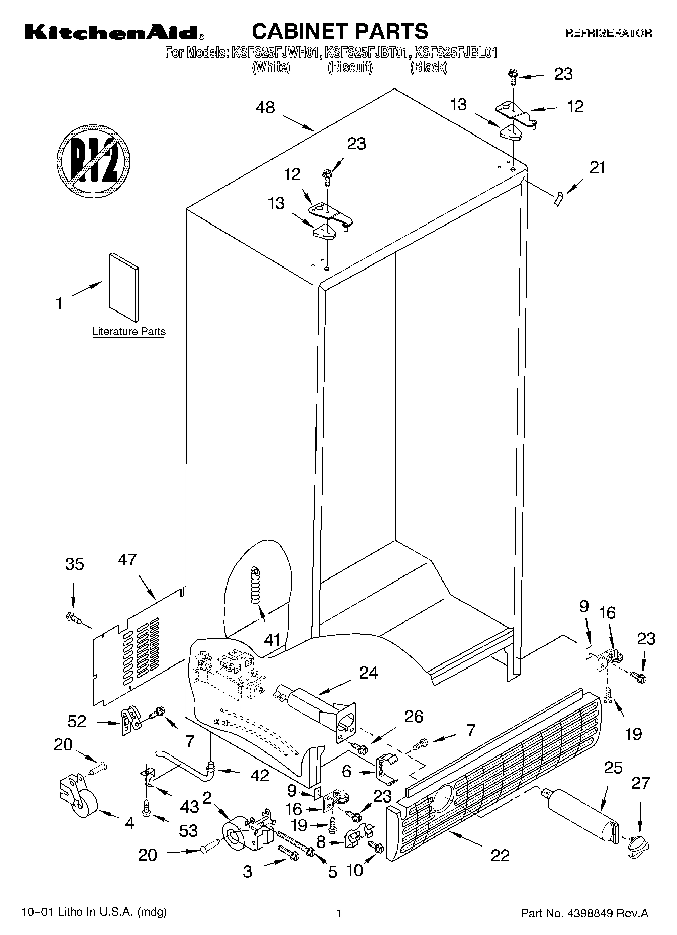 01 - CABINET, LITERATURE