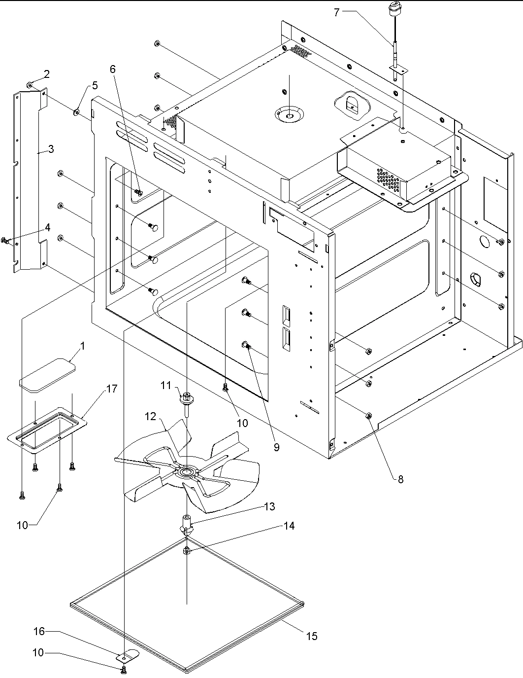 Oven Cavity & Stirrer System