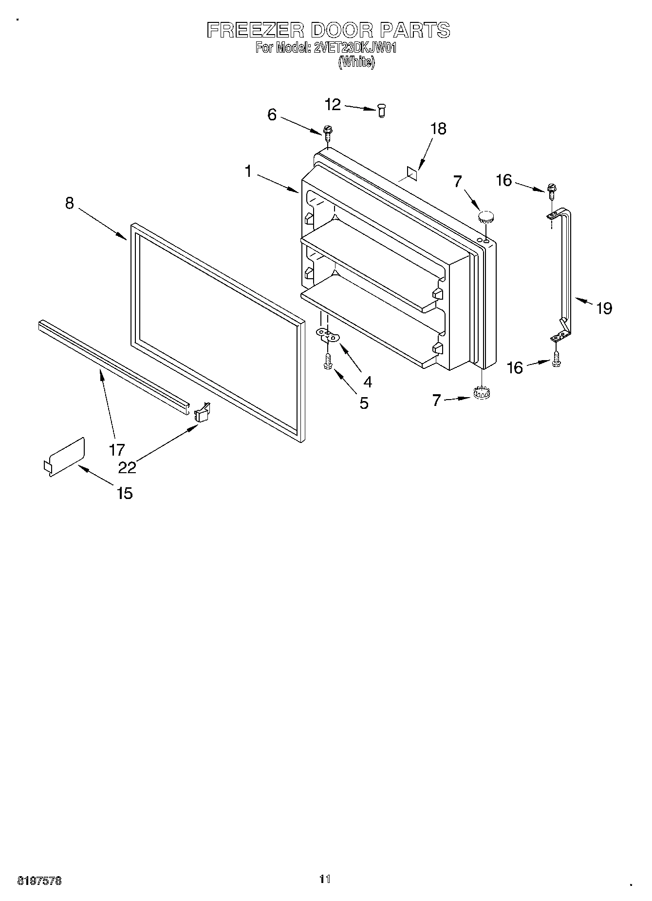 06 - FREEZER DOOR, LIT/OPTIONAL