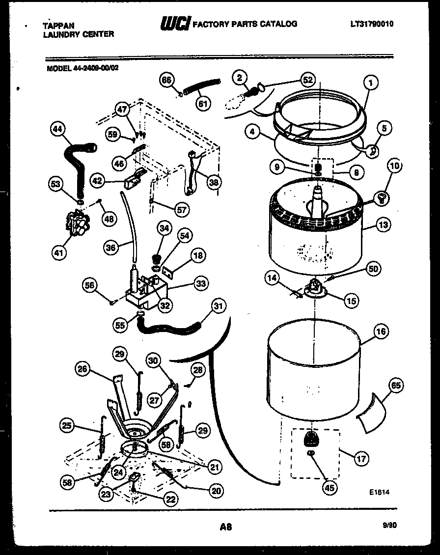 05 - TUBS, WATER VALVE AND LID SWITCH