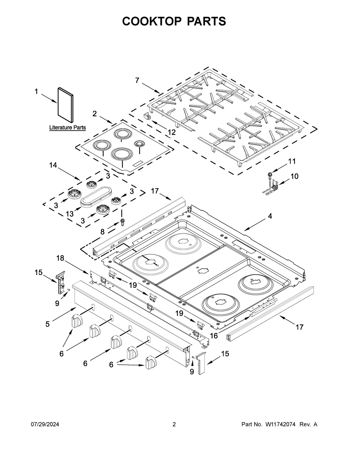 02 - COOKTOP PARTS