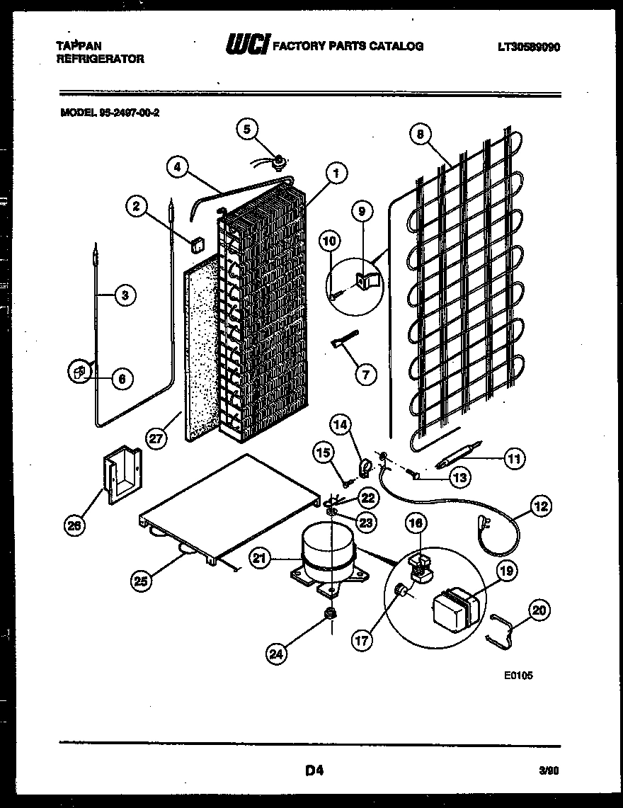 10 - SYSTEM AND AUTOMATIC DEFROST PARTS