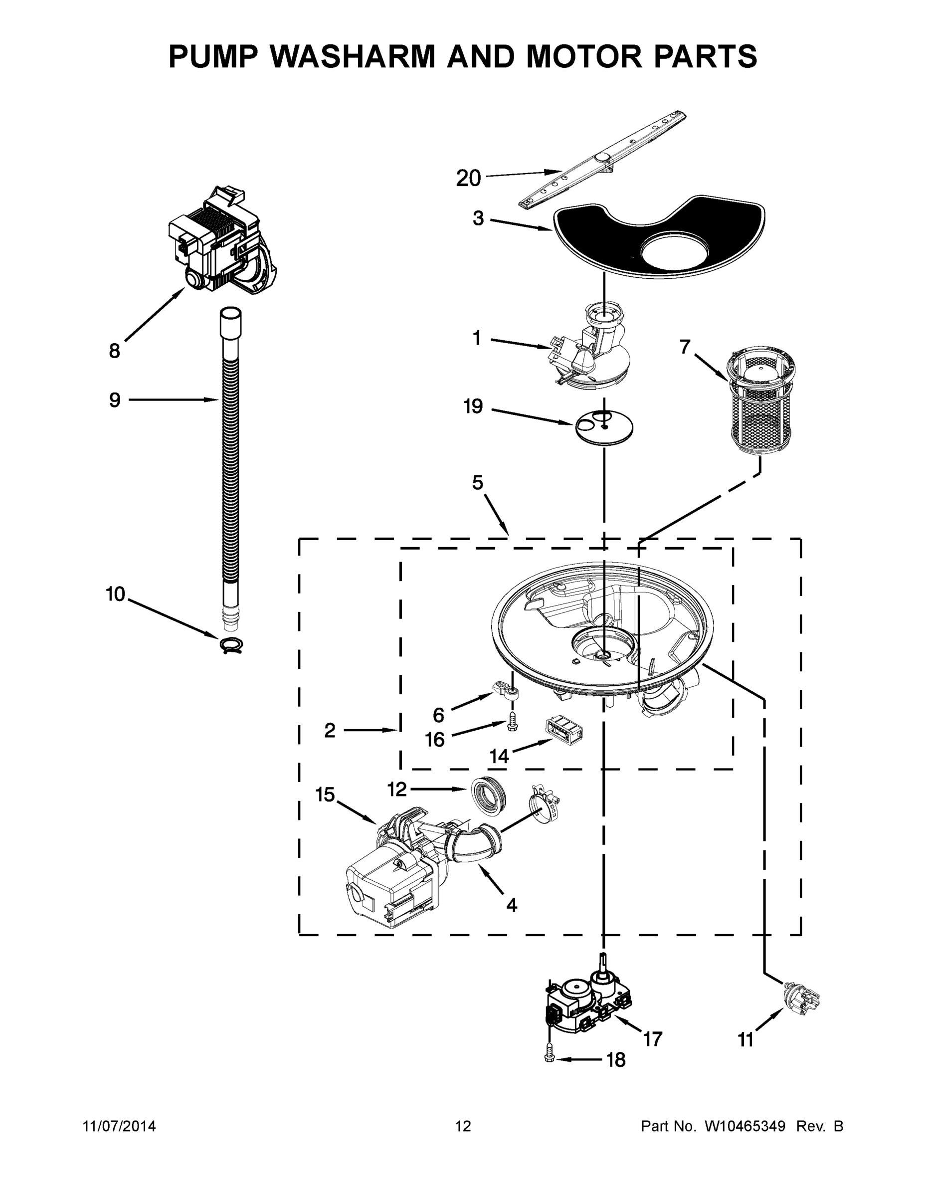 07 - PUMP WASHARM AND MOTOR PARTS