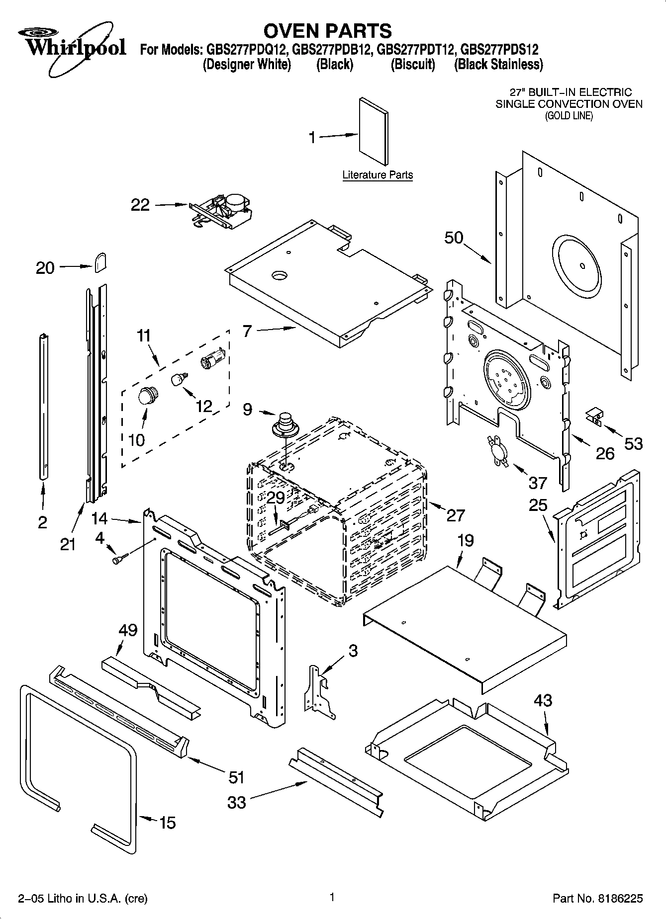01 - OVEN PARTS