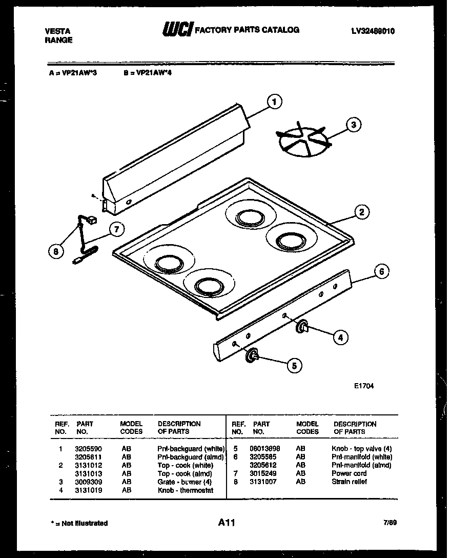 02 - COOKTOP PARTS