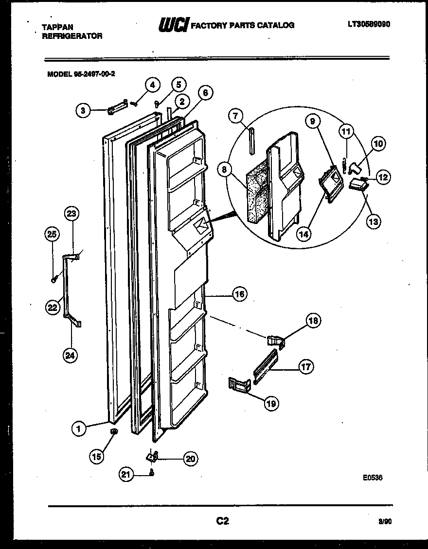 02 - FREEZER DOOR PARTS
