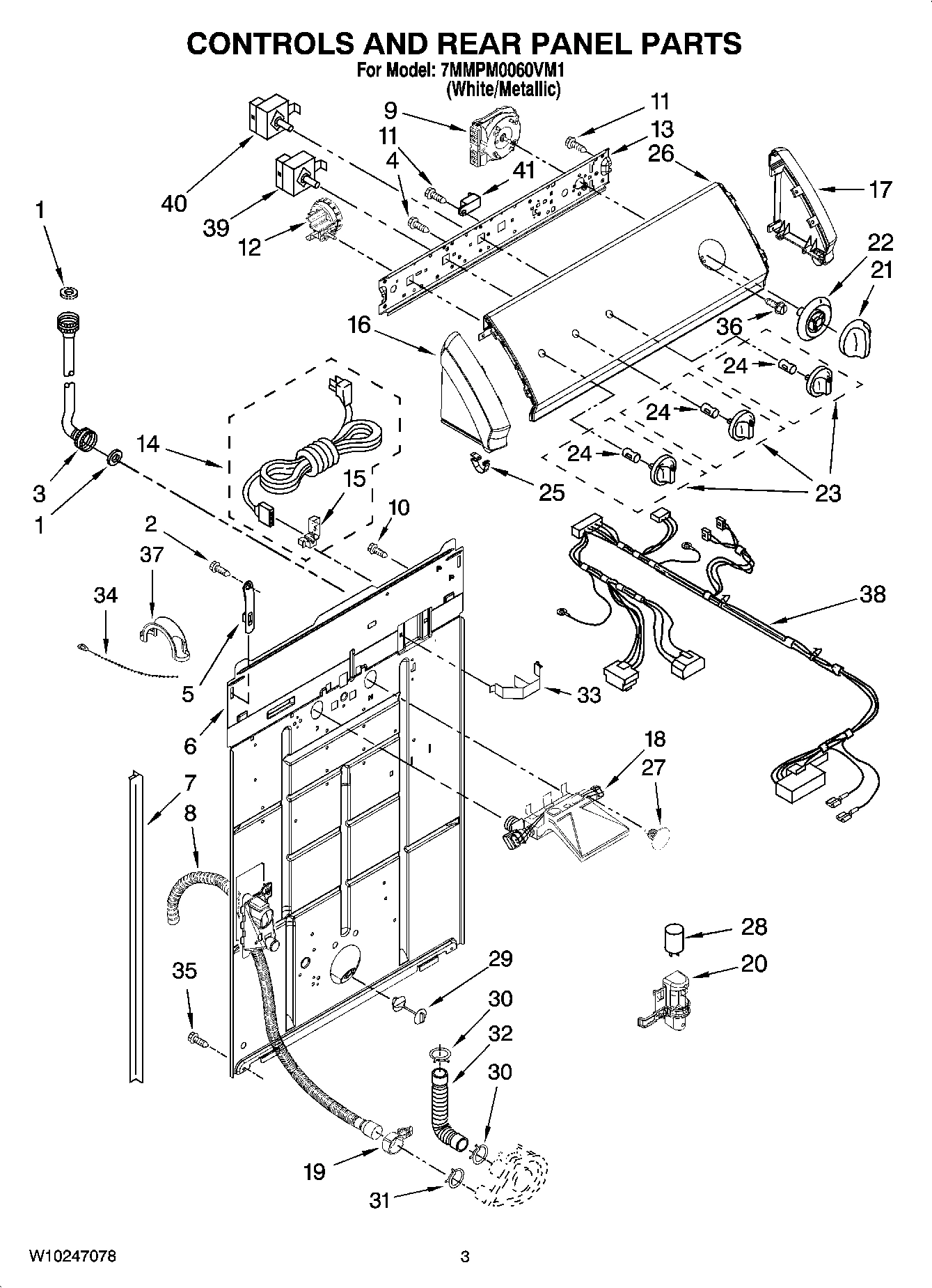 02 - CONTROLS AND REAR PANEL PARTS