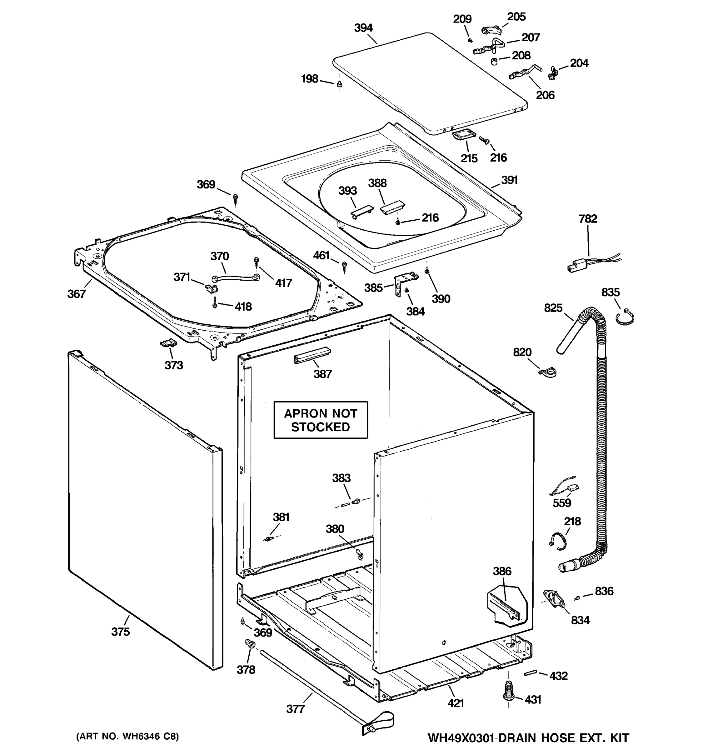 CABINET, COVER & FRONT PANEL