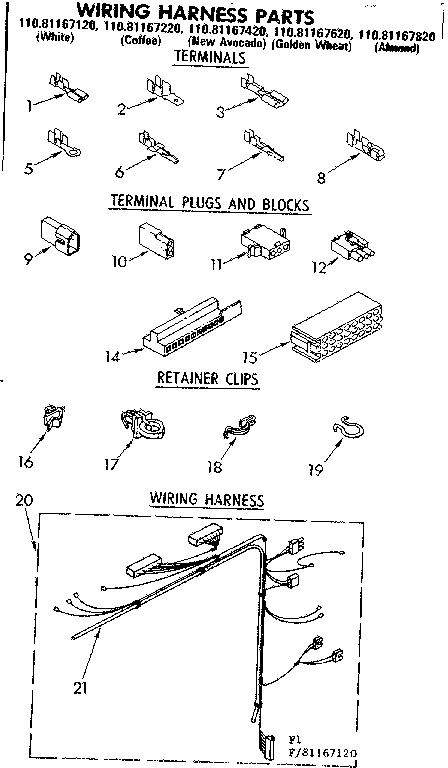 WIRING HARNESS PARTS