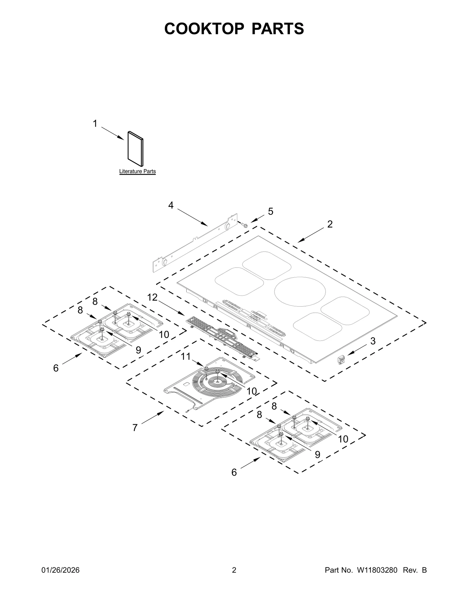 COOKTOP PARTS