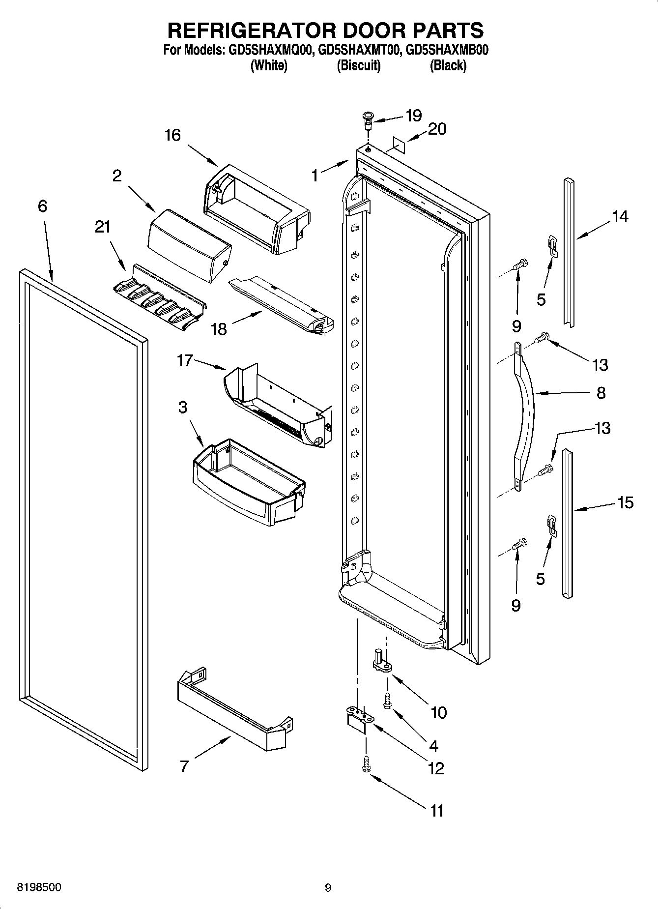 06 - REFRIGERATOR DOOR PARTS