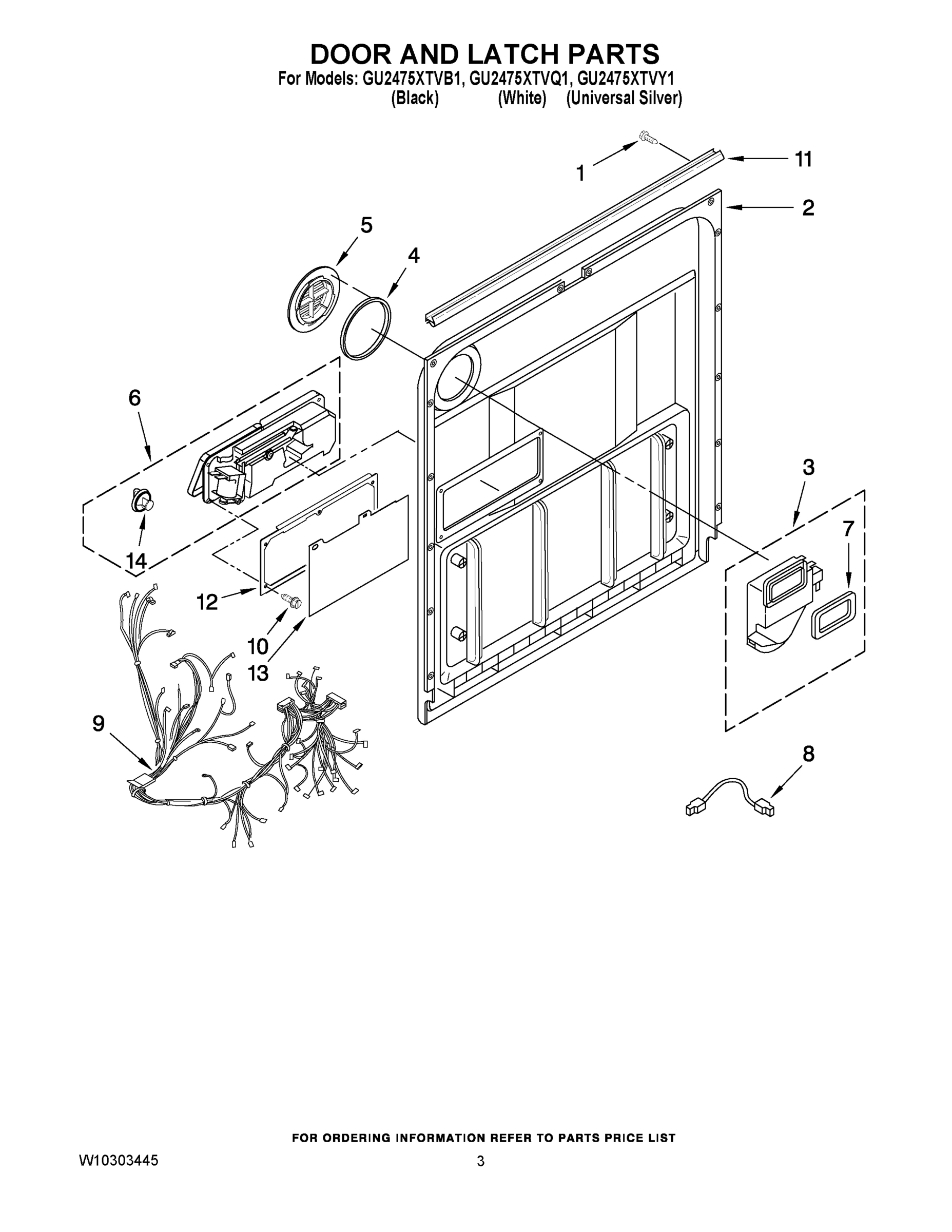 03 - DOOR AND LATCH PARTS