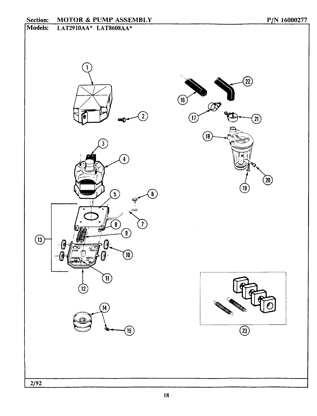 05 - MOTOR & PUMP ASSEMBLY