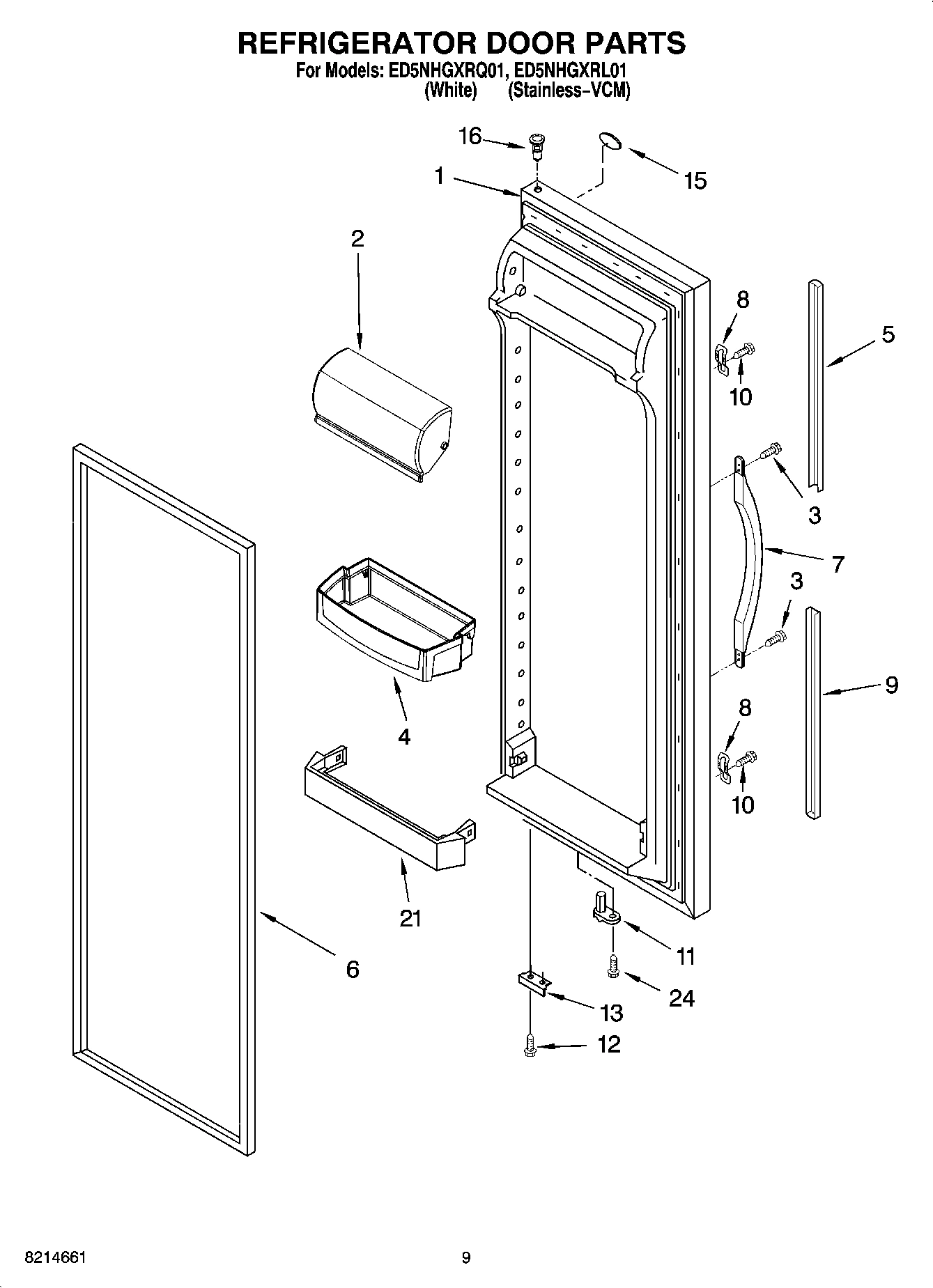 06 - REFRIGERATOR DOOR PARTS