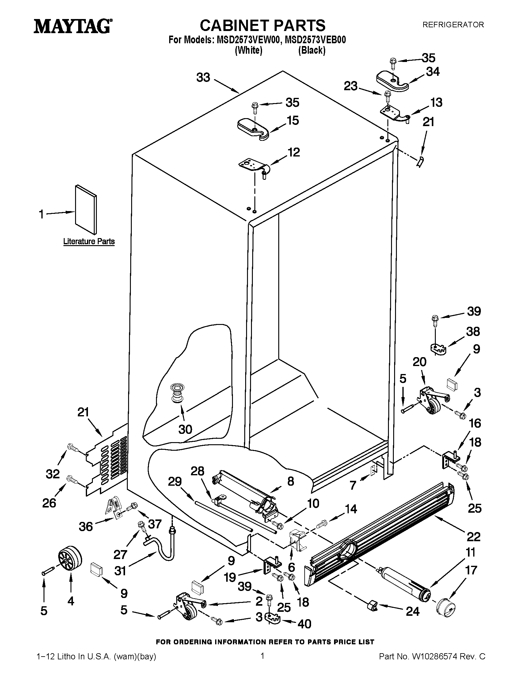01 - CABINET PARTS