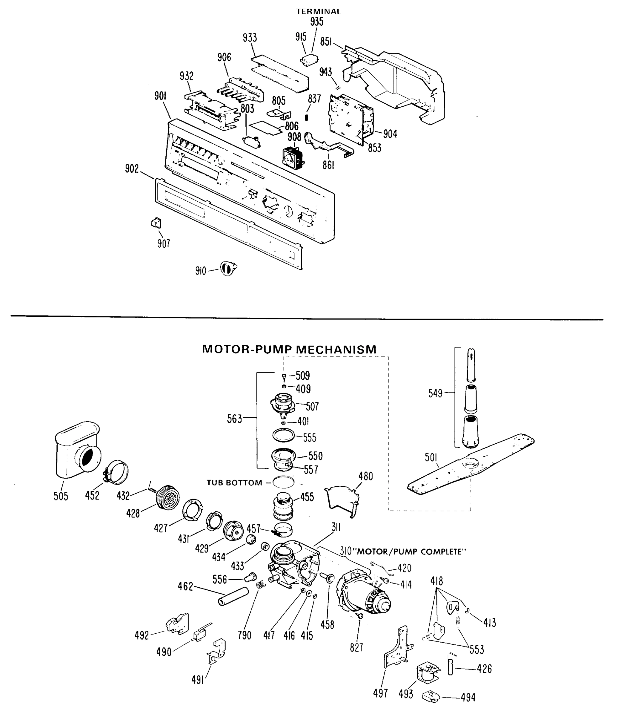 MOTOR-PUMP MECHANISM