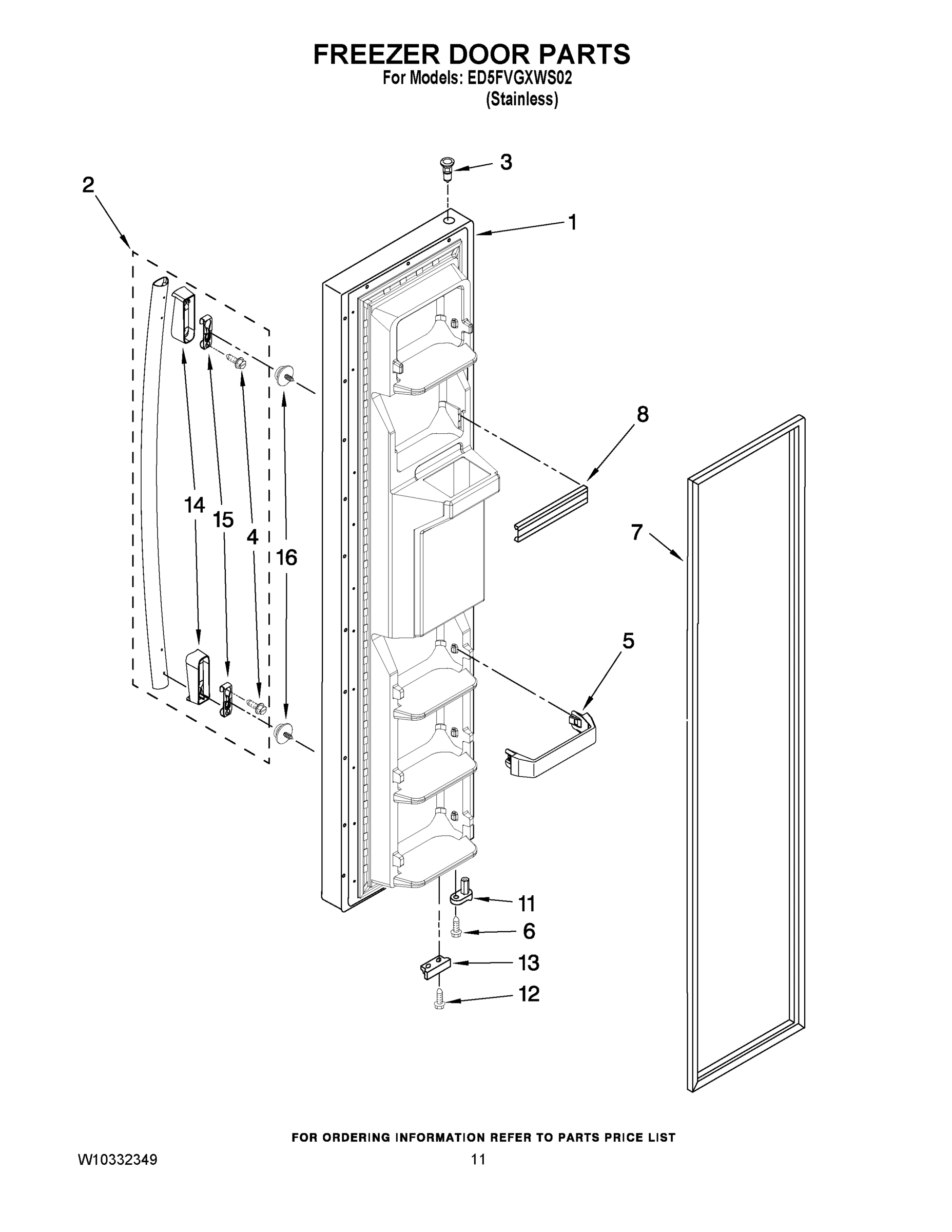 07 - FREEZER DOOR PARTS
