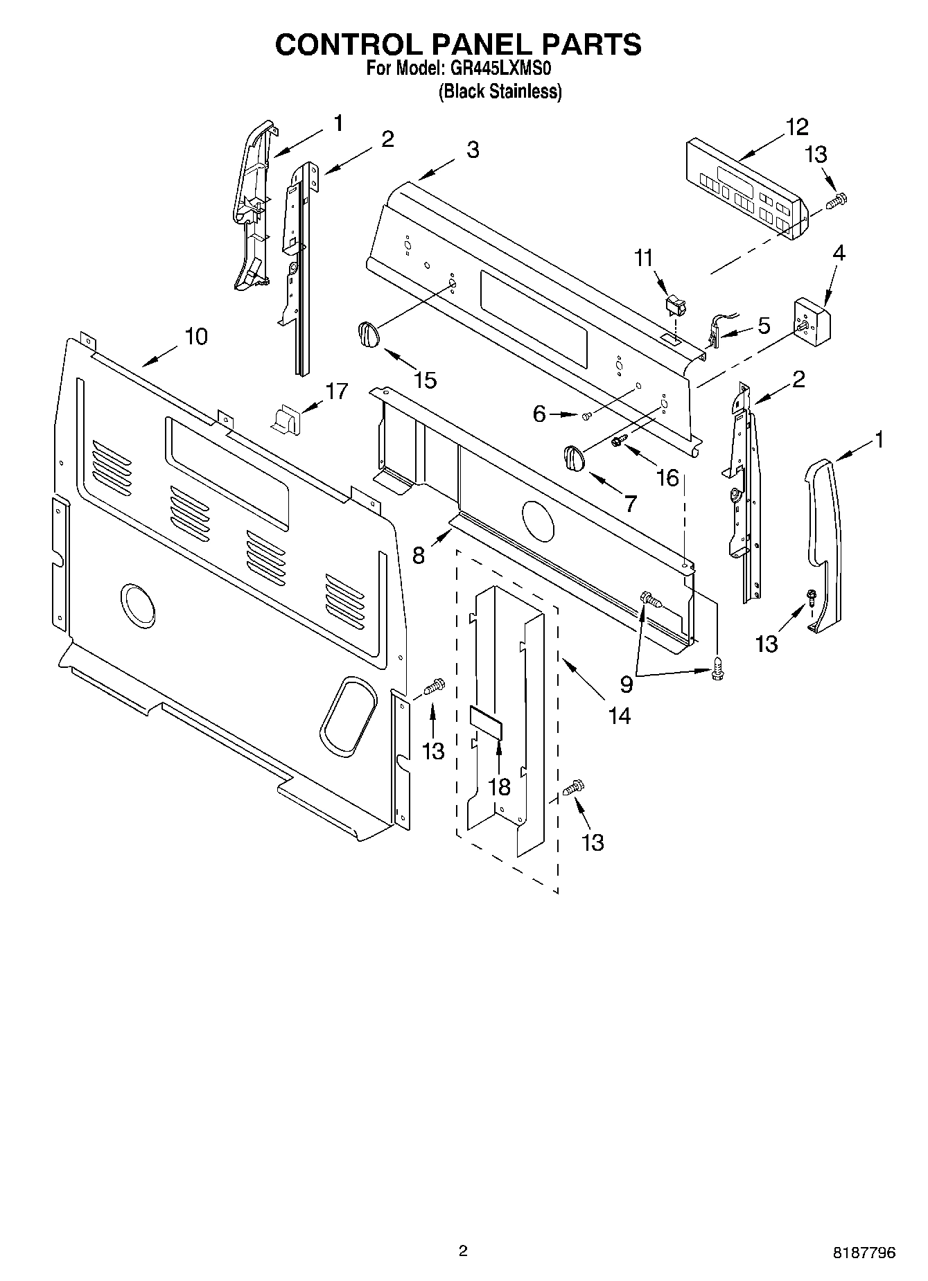 02 - CONTROL PANEL PARTS