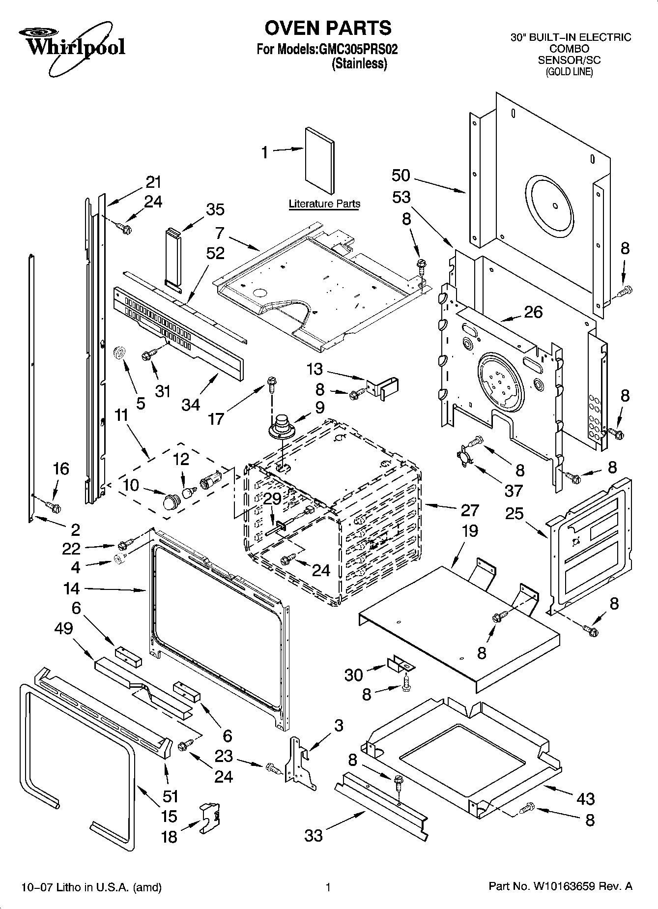 01 - OVEN PARTS