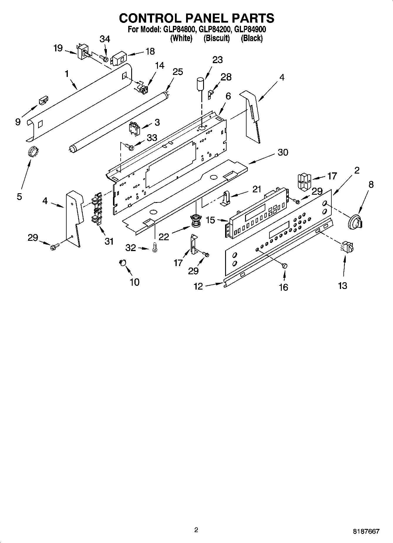 02 - CONTROL PANEL PARTS