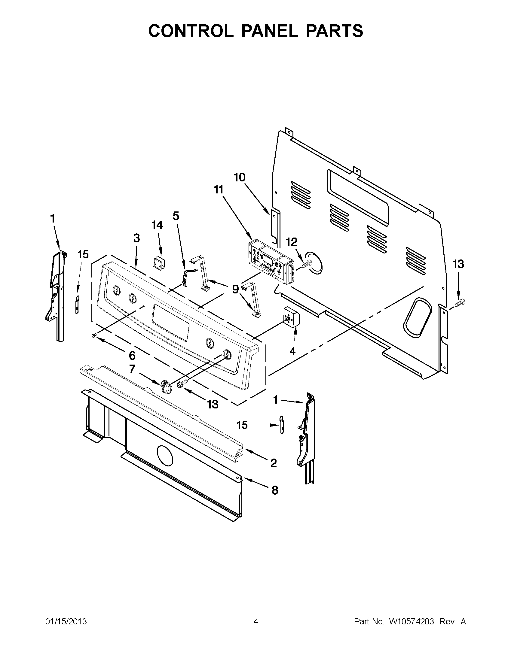 02 - CONTROL PANEL PARTS