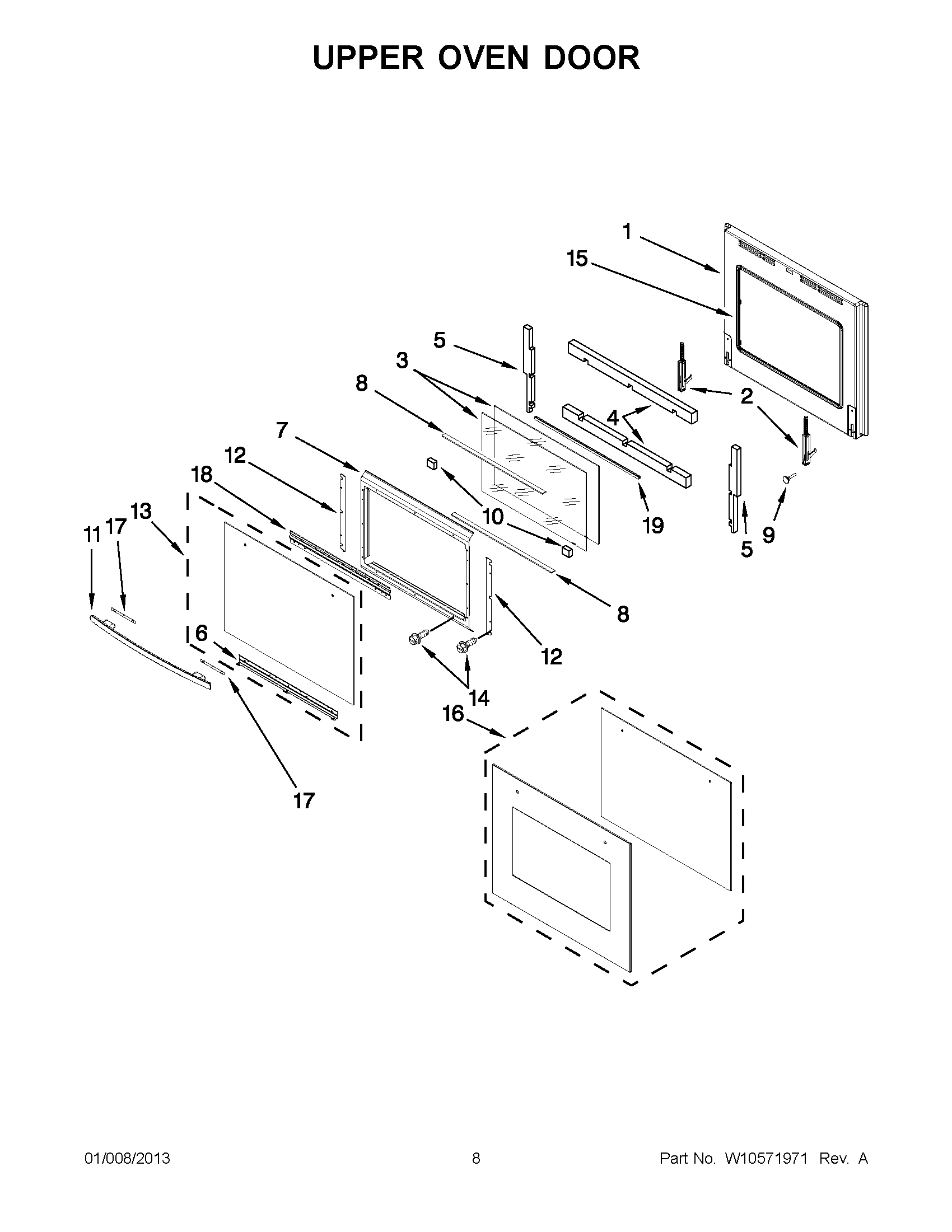 04 - UPPER OVEN DOOR