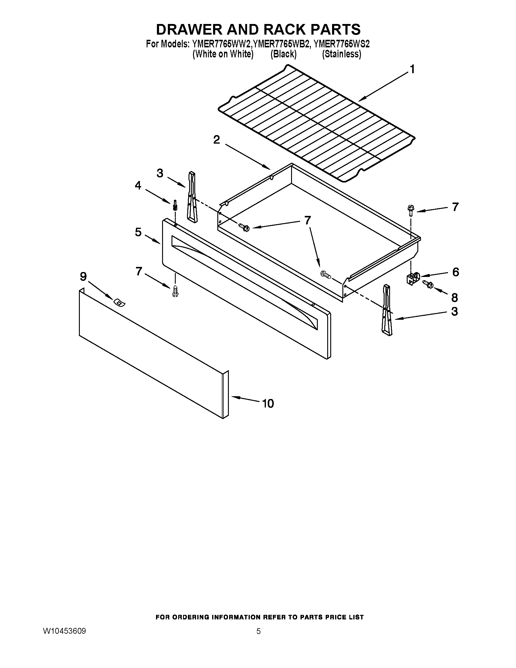 04 - DRAWER AND RACK PARTS
