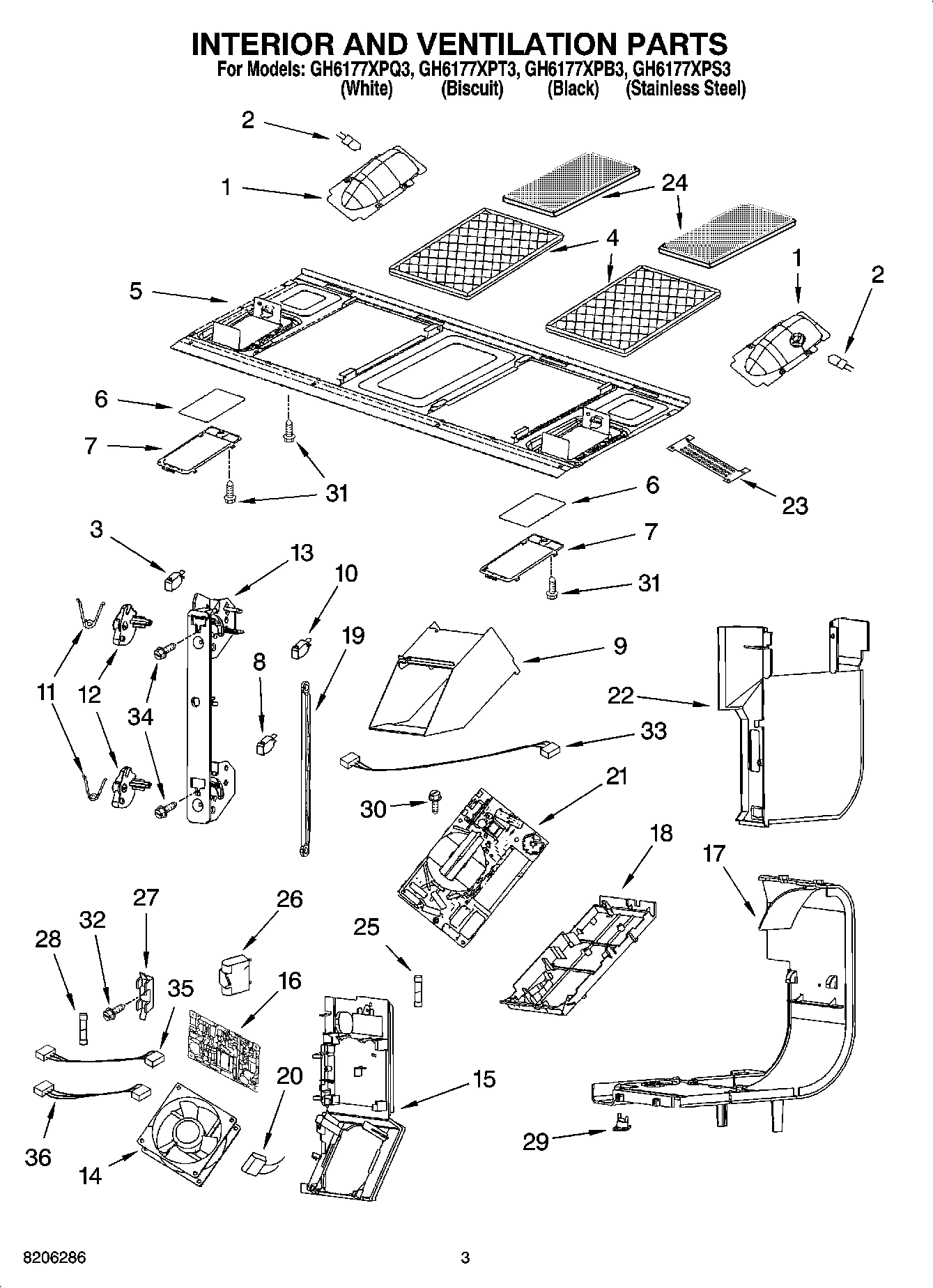 03 - INTERIOR AND VENTILATION PARTS