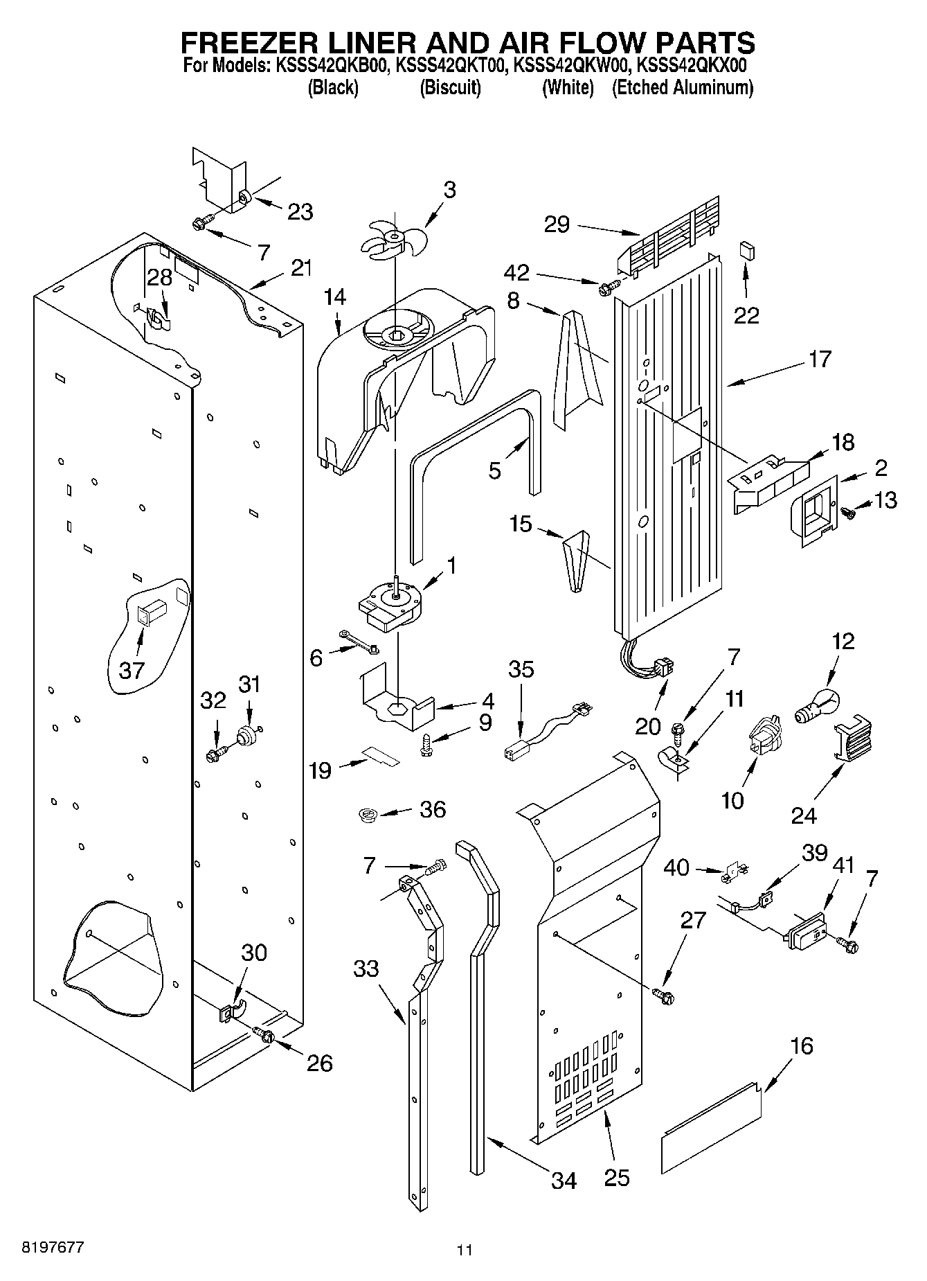 08 - FREEZER LINER AND AIR FLOW