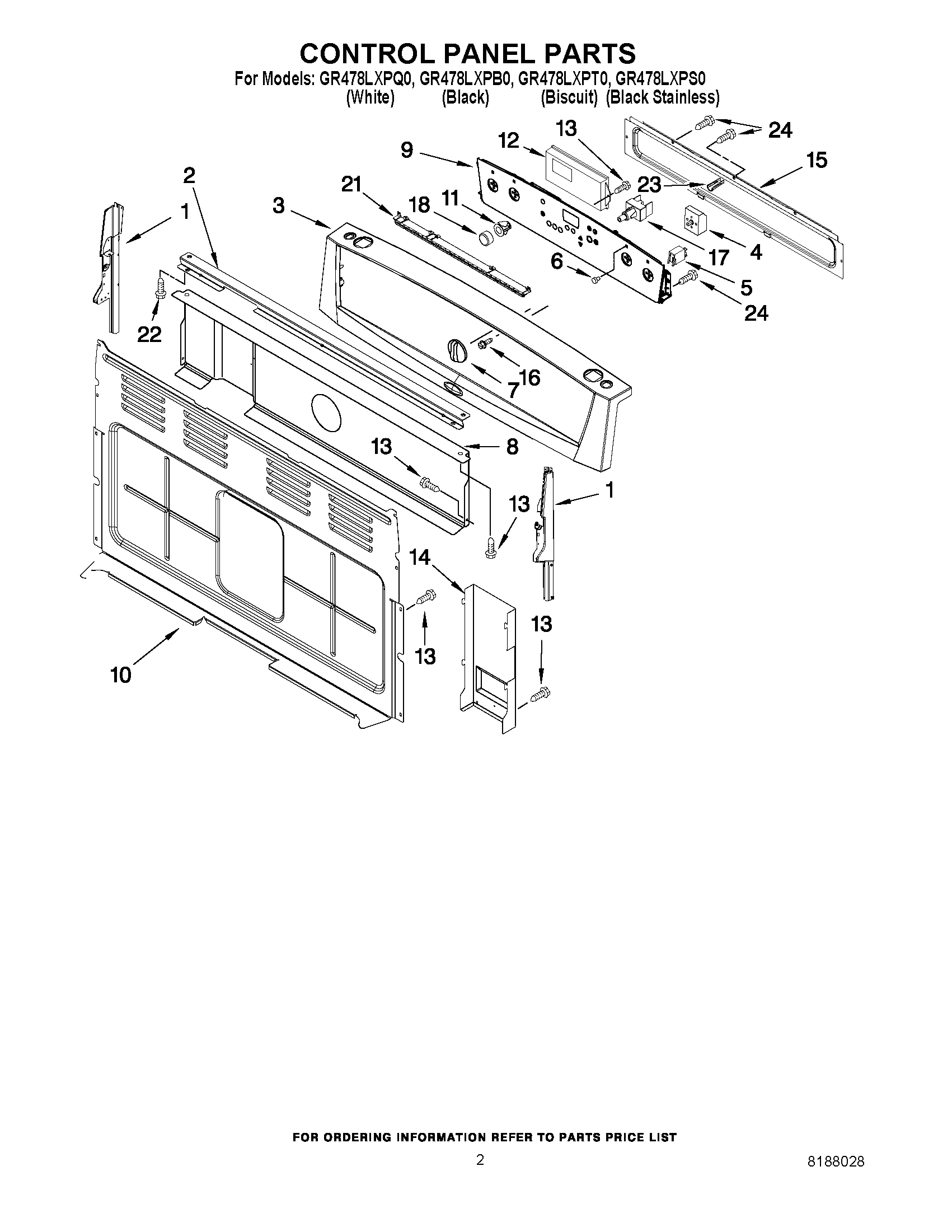 02 - CONTROL PANEL PARTS