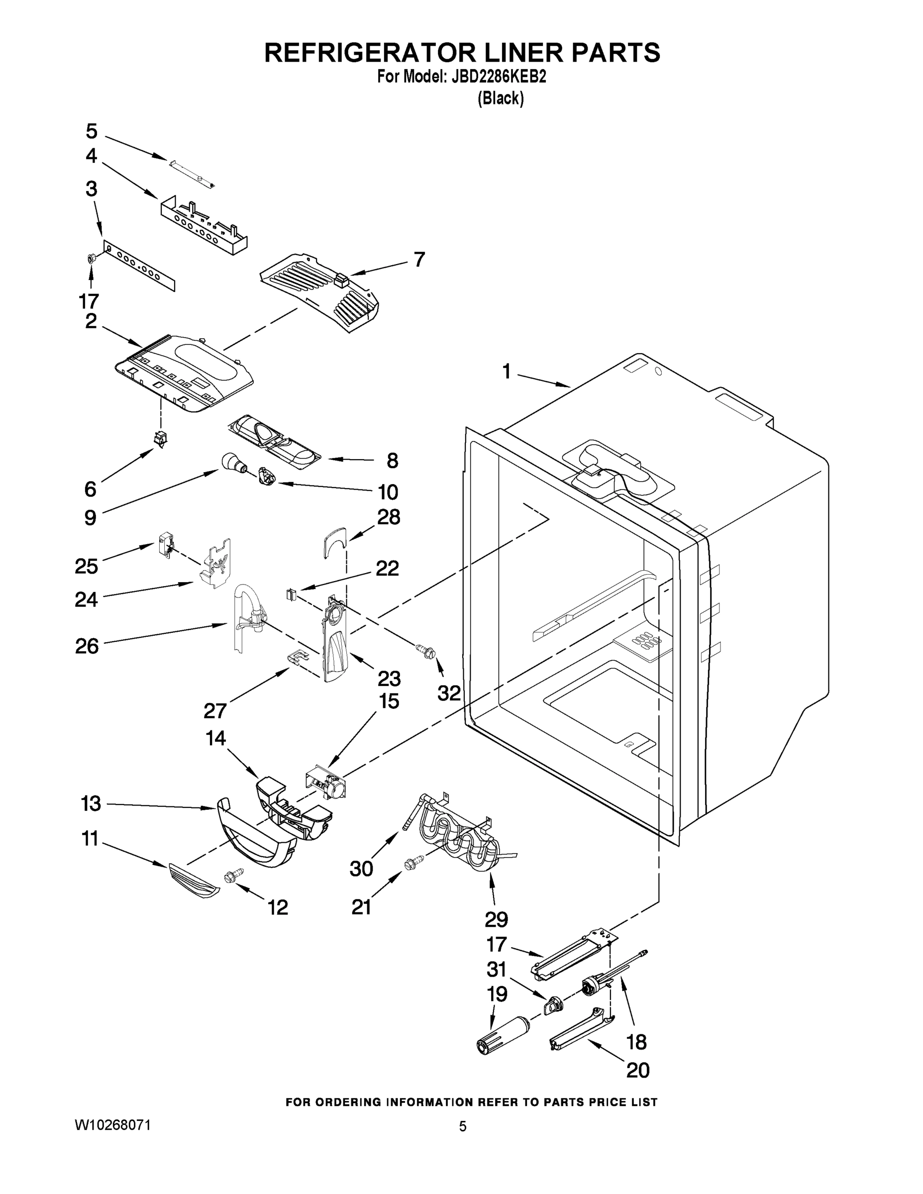 03 - REFRIGERATOR LINER PARTS