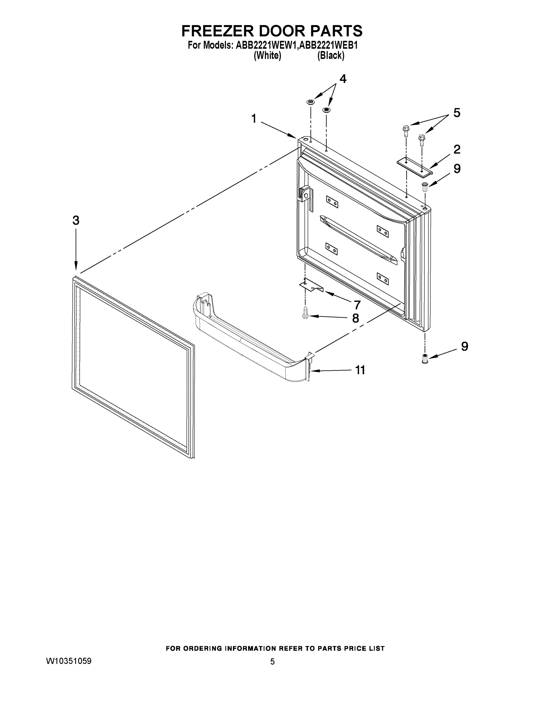 03 - FREEZER DOOR PARTS