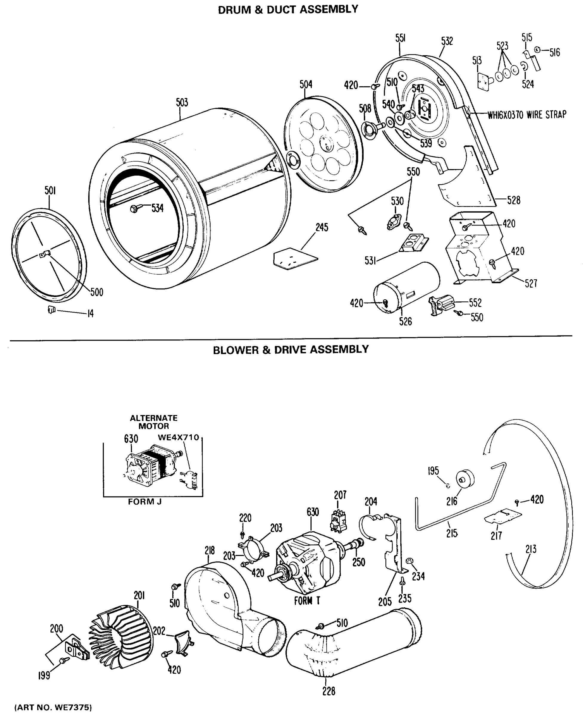 DRUM & DUCT ASSEMBLY