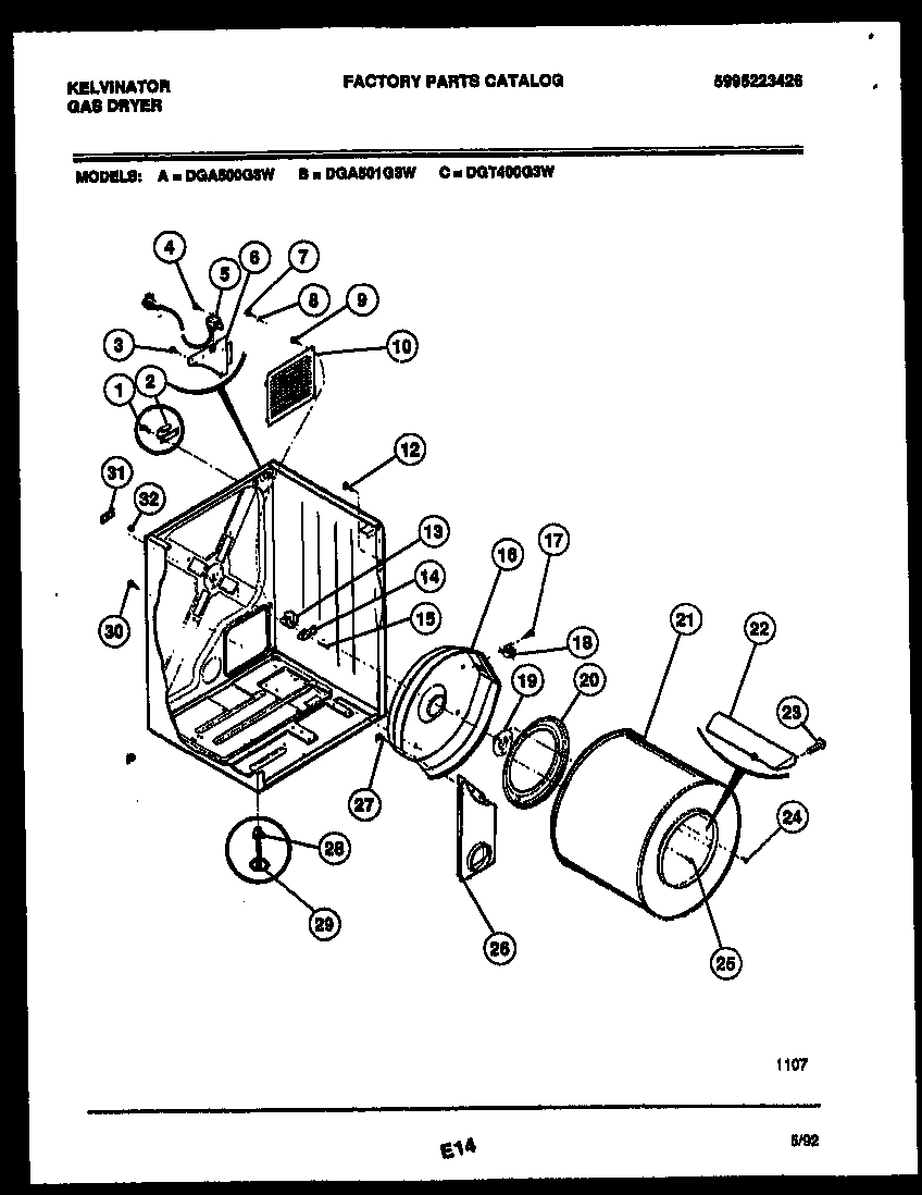 02 - CABINET AND COMPONENT PARTS