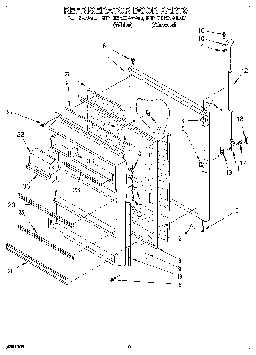 07 - REFRIGERATOR DOOR, LIT/OPTIONAL