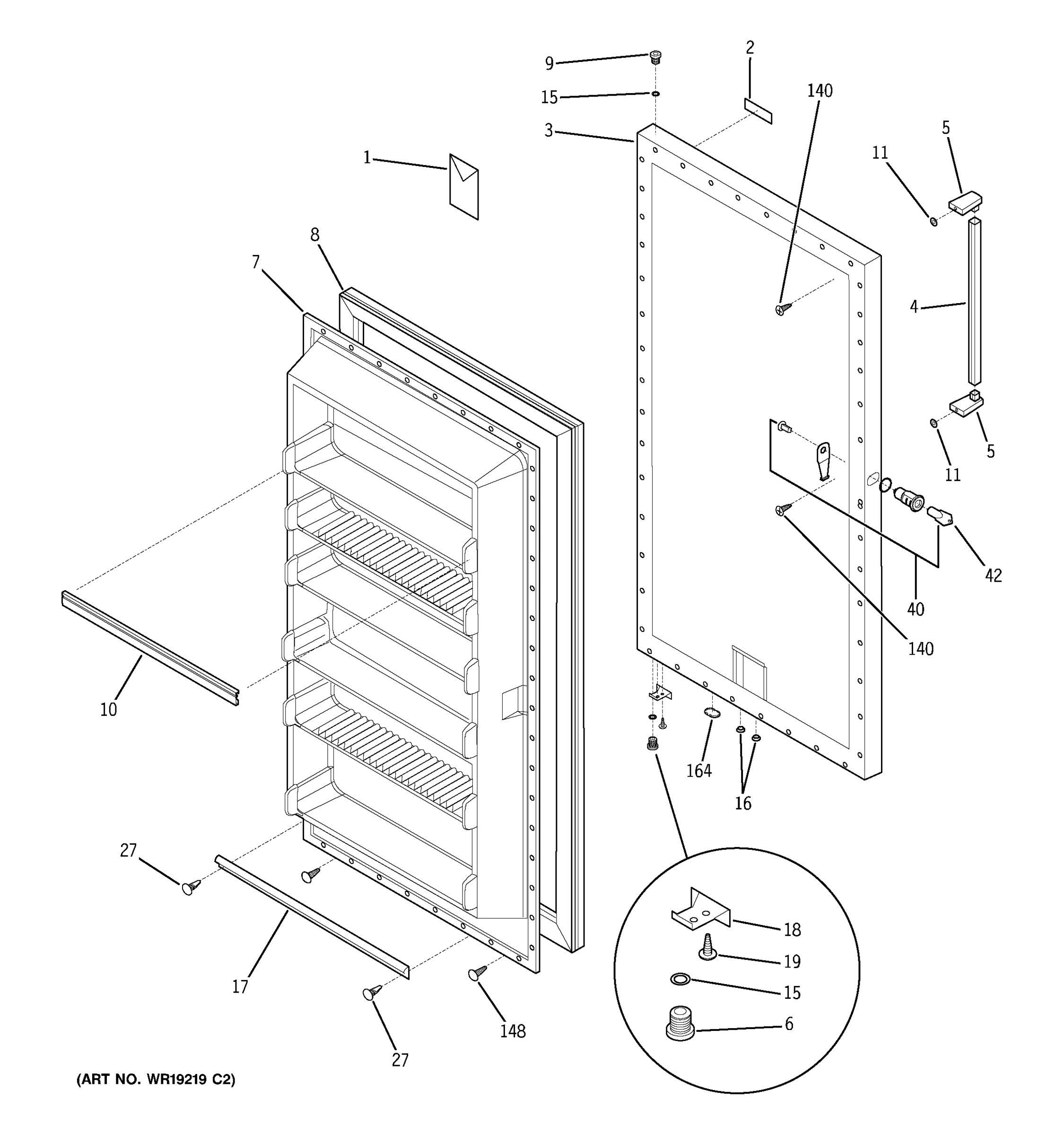 FREEZER DOOR