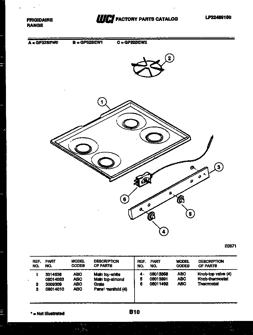 03 - COOKTOP PARTS