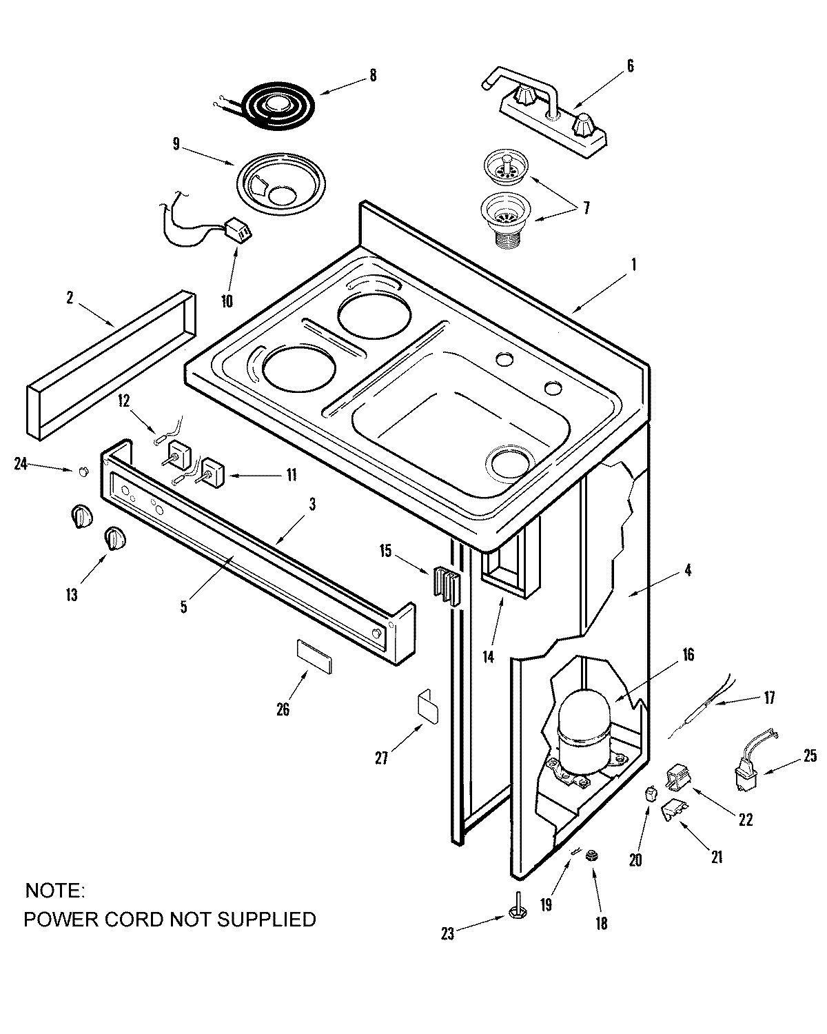 01 - COOK TOP/SINK/MACHINE COMPT.