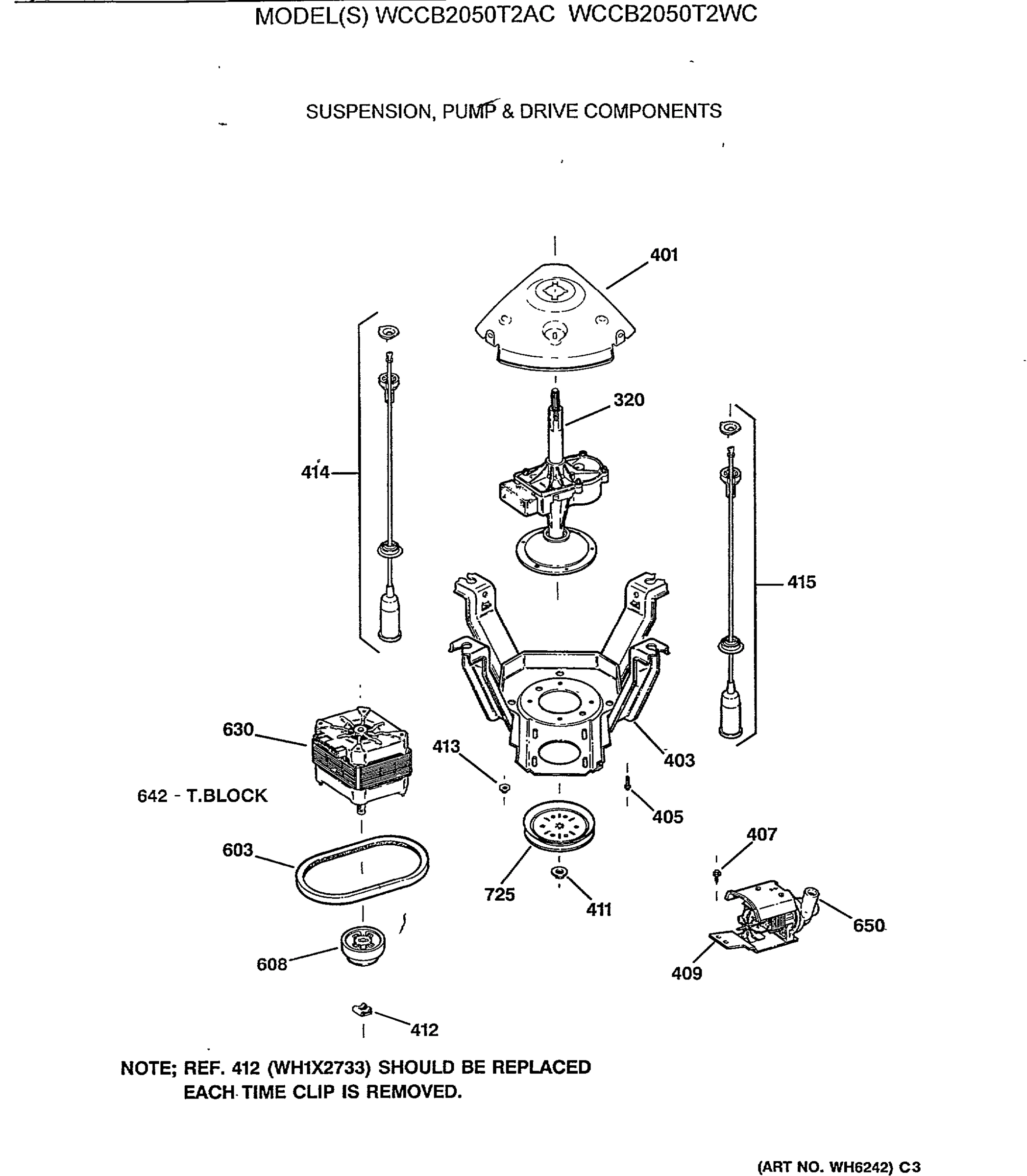 SUSPENSION, PUMP & DRIVE COMPONENTS