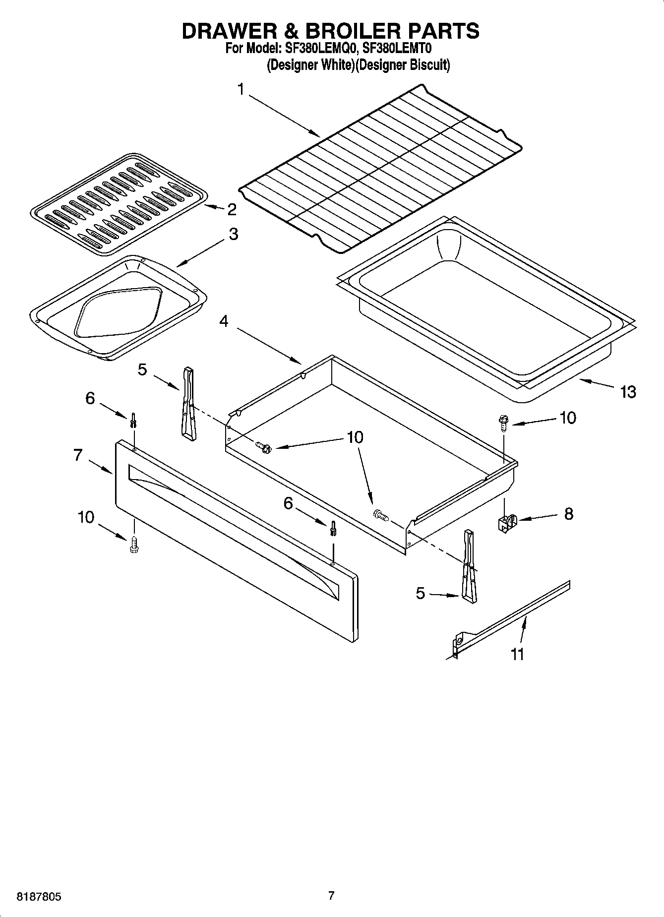 05 - DRAWER & BROILER PARTS