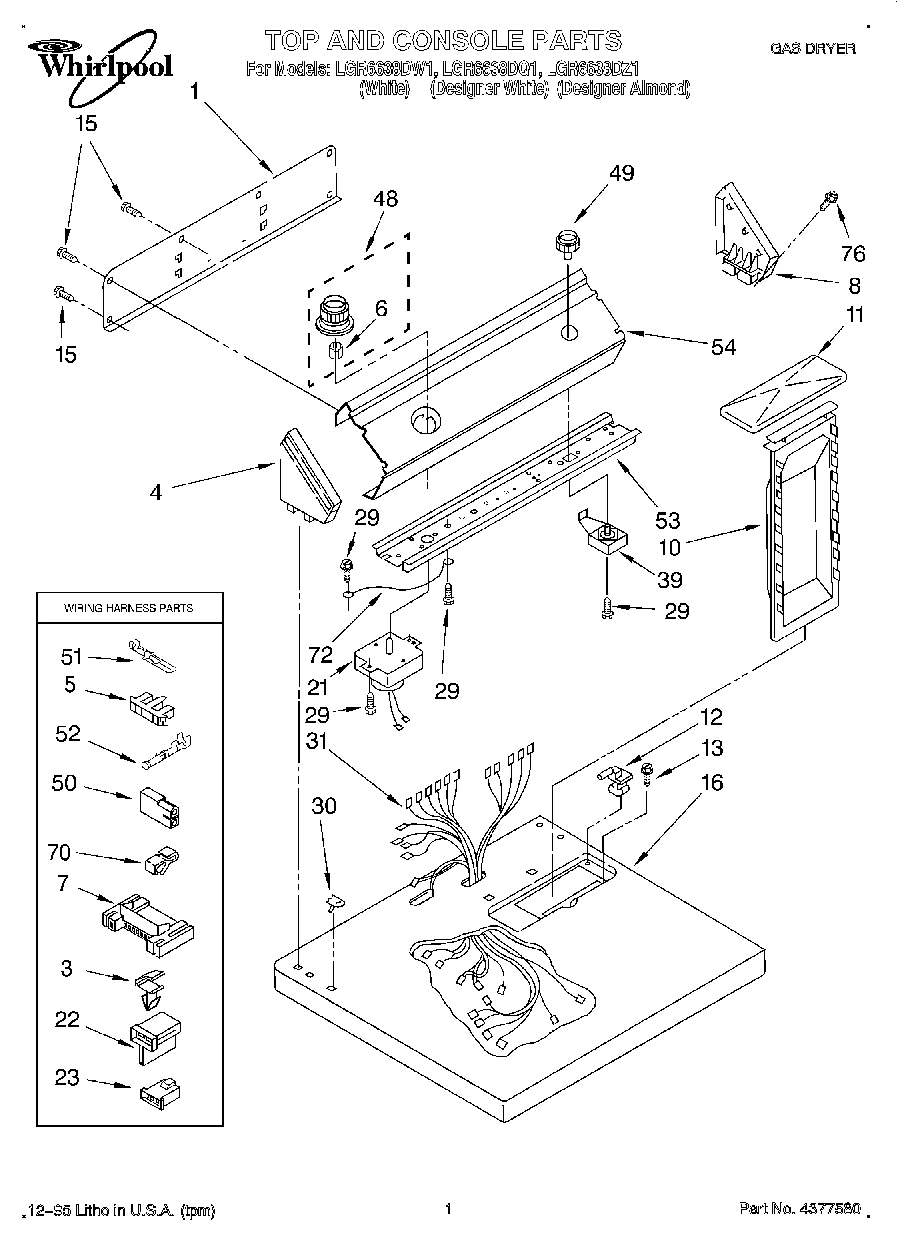 01 - TOP AND CONSOLE, LIT/OPTIONAL
