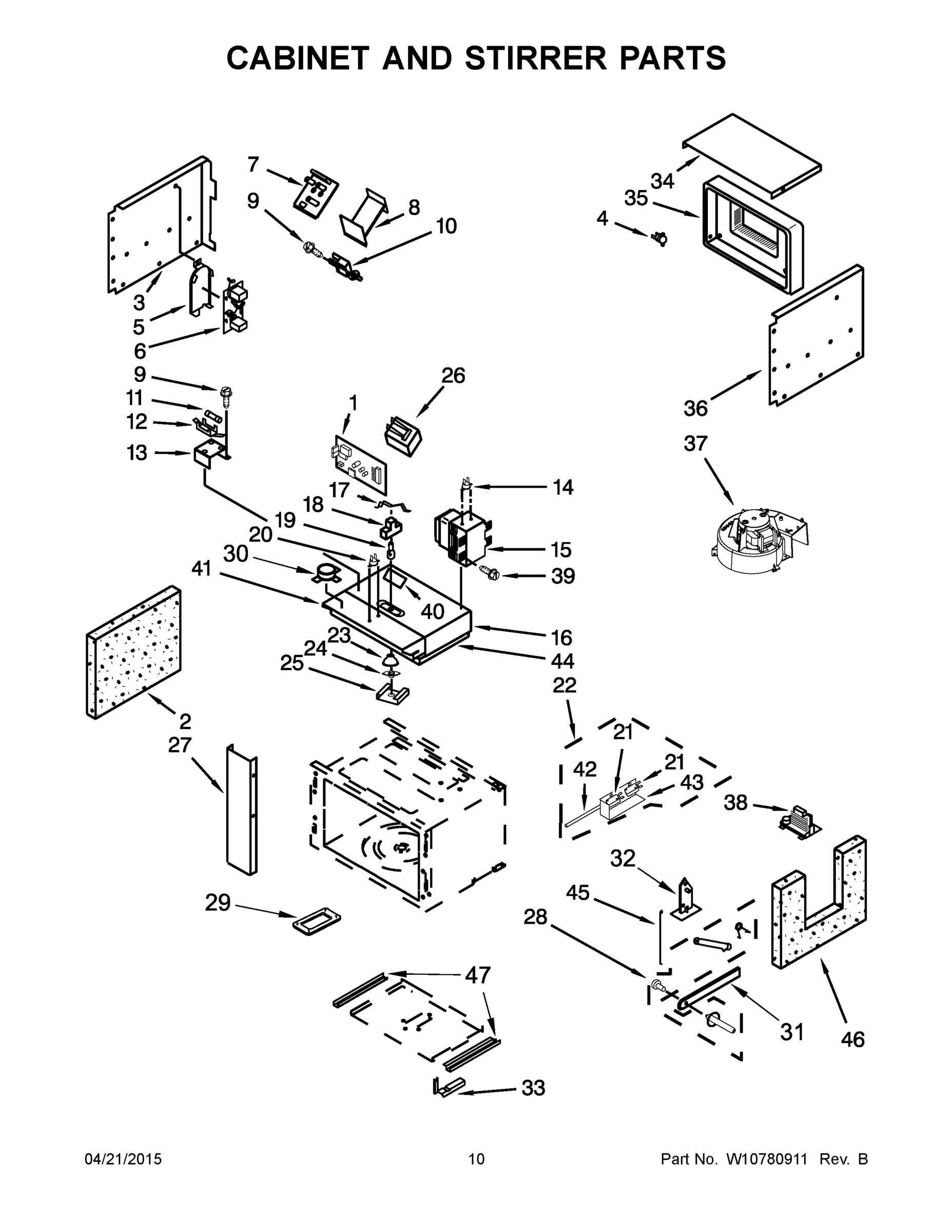 06 - CABINET AND STIRRER PARTS