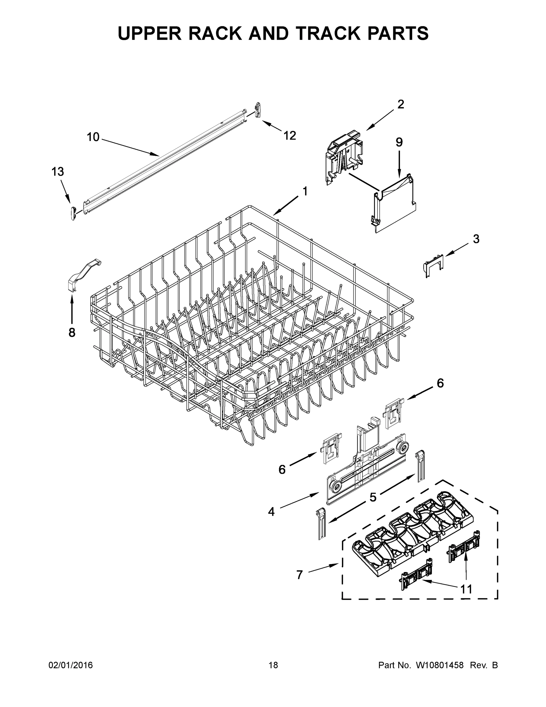 10 - UPPER RACK AND TRACK PARTS