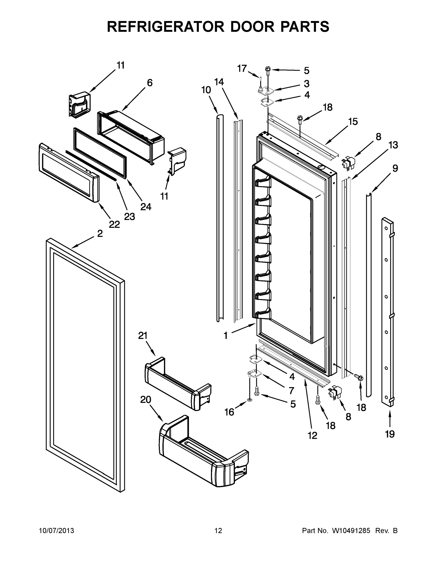 07 - REFRIGERATOR DOOR PARTS