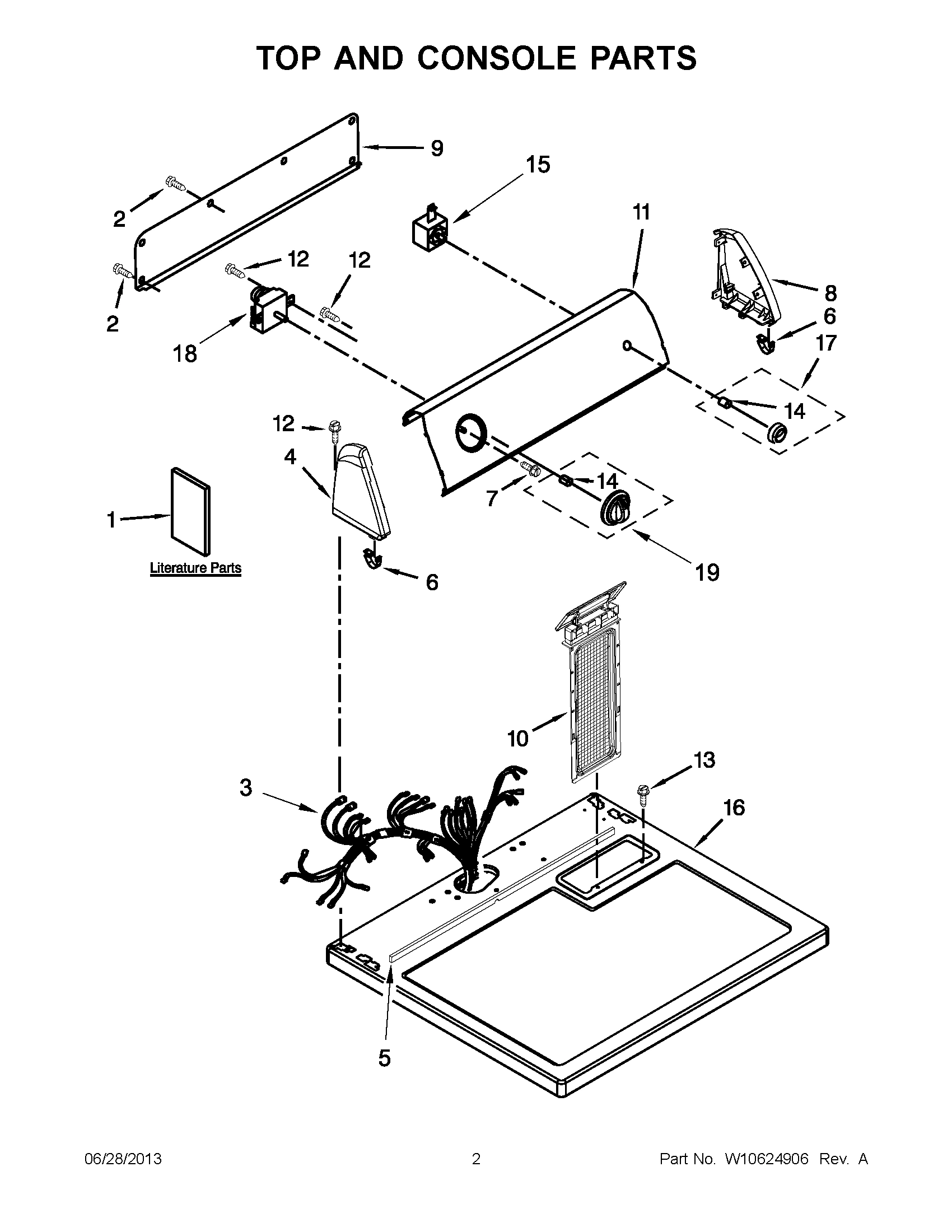 01 - TOP AND CONSOLE PARTS